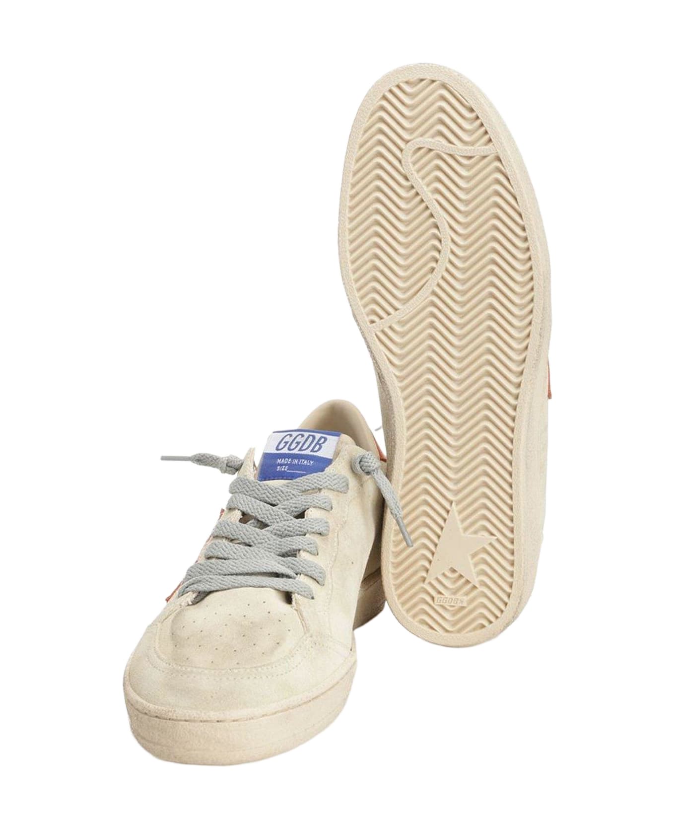 Golden Goose Ball Star Lace-up Sneakers - Wood ash/gold flame
