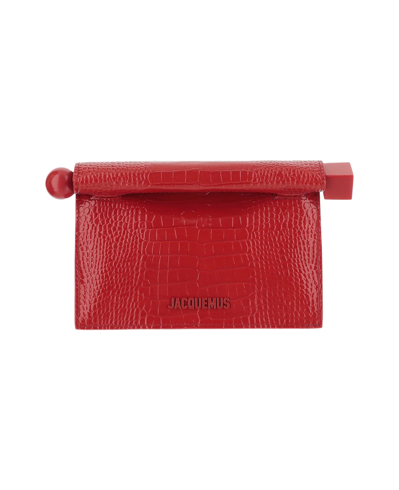 Jacquemus La Petite Pochette Rond Carré - Red