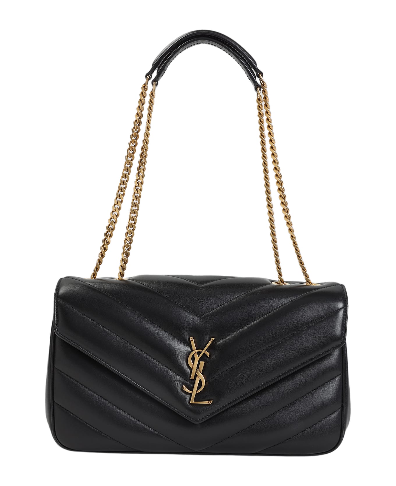 Saint Laurent Loulou M Shoulder Bag - Nero