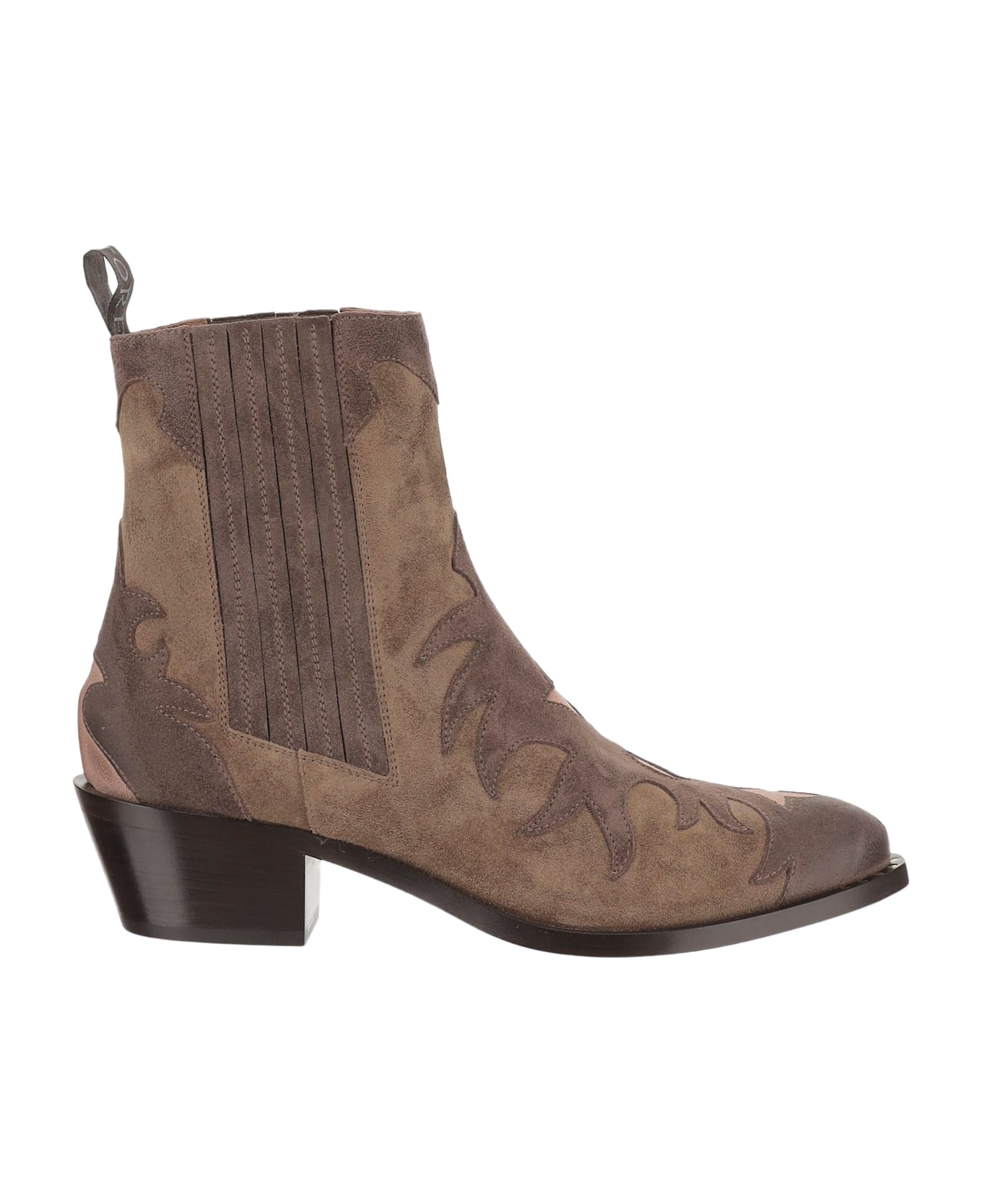 Sartore Suede Ankle Boots - Brown