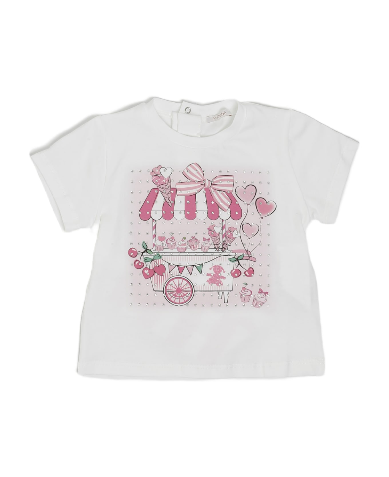 leBebé T-shirt T-shirt - BIANCO-ROSA  Tシャツ＆ポロシャツ