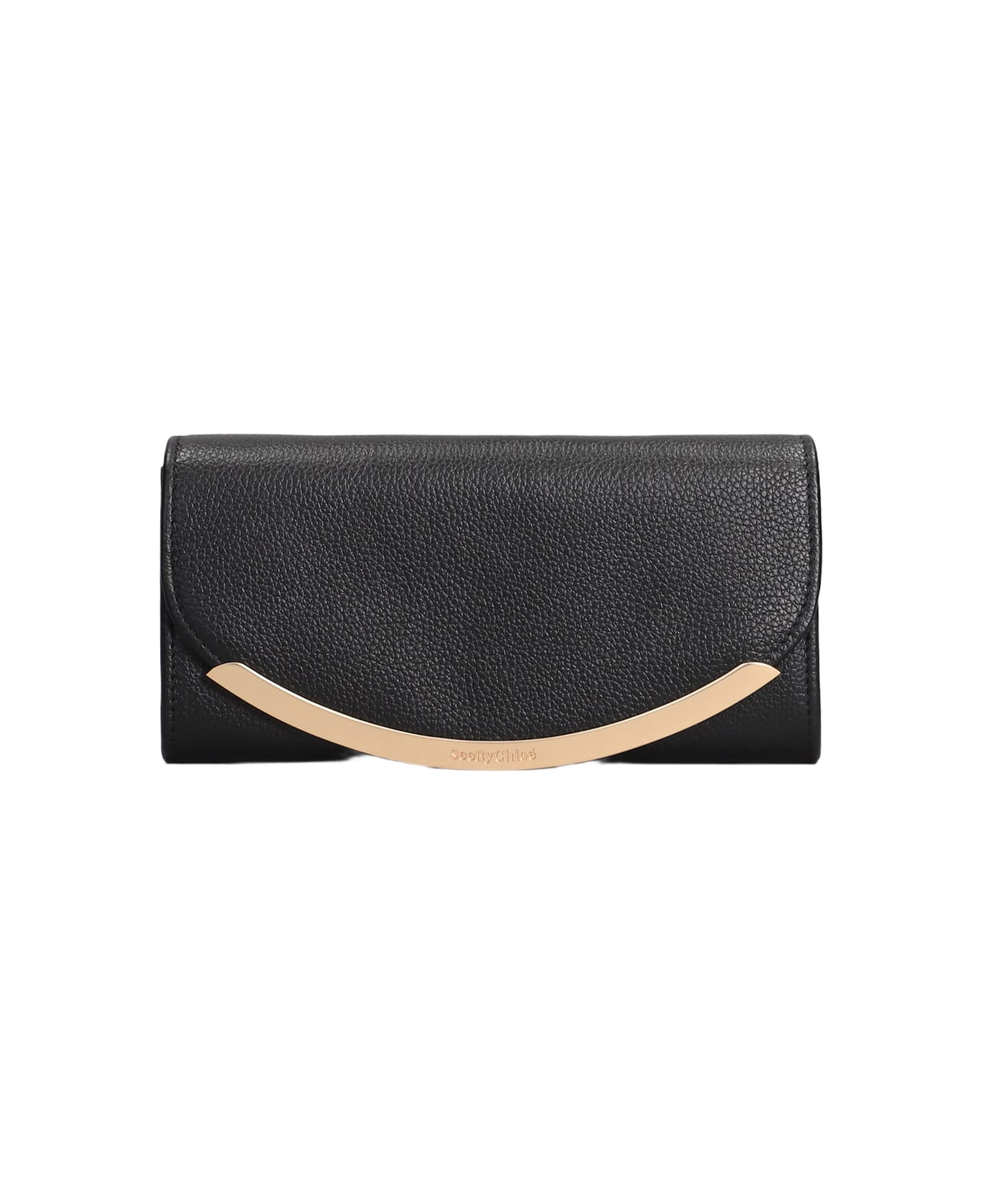 See by Chloé Lizzie Wallet In Black Leather - black