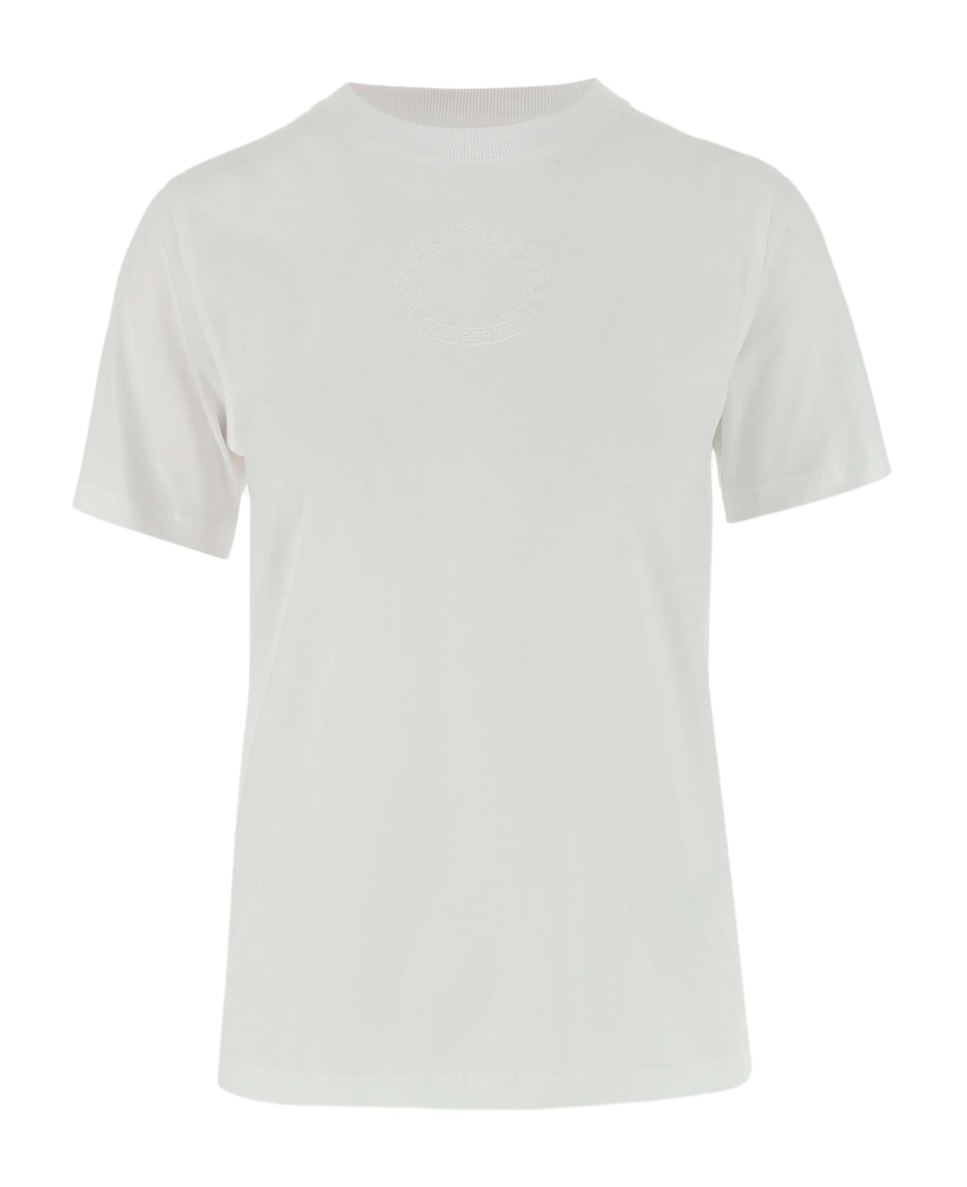 Burberry Cotton T-shirt With Logo - White