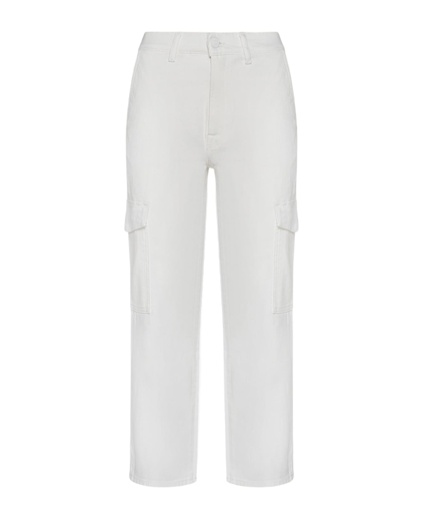 7 For All Mankind Cargo Logan Jeans - White
