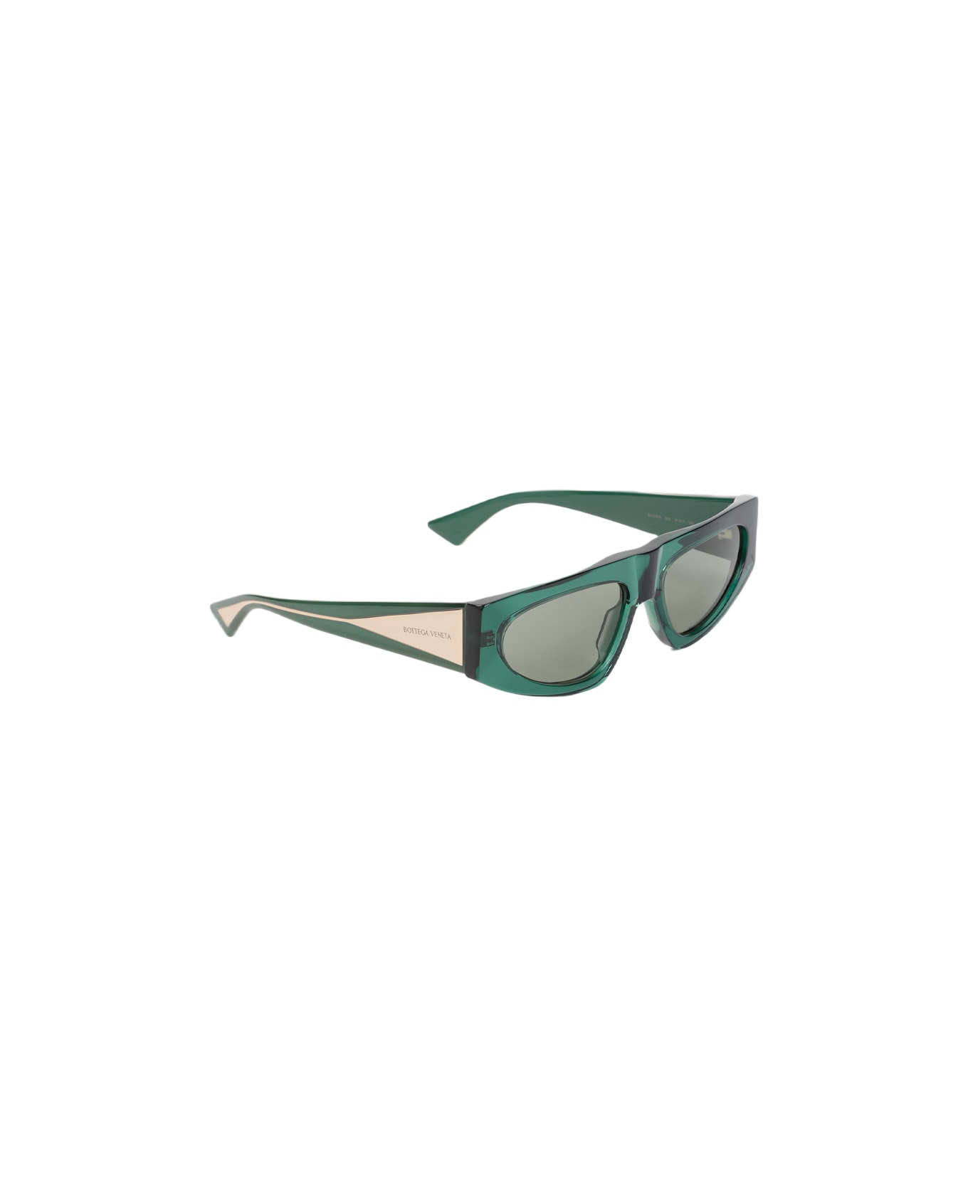 Bottega Veneta Acetate Sunglasses - Green Crystal Green