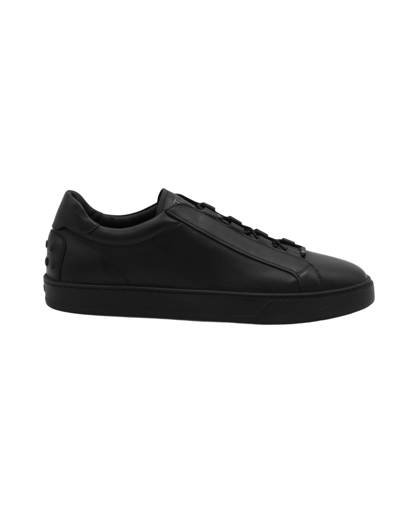 Tod's Black Leather Sneakers - Black