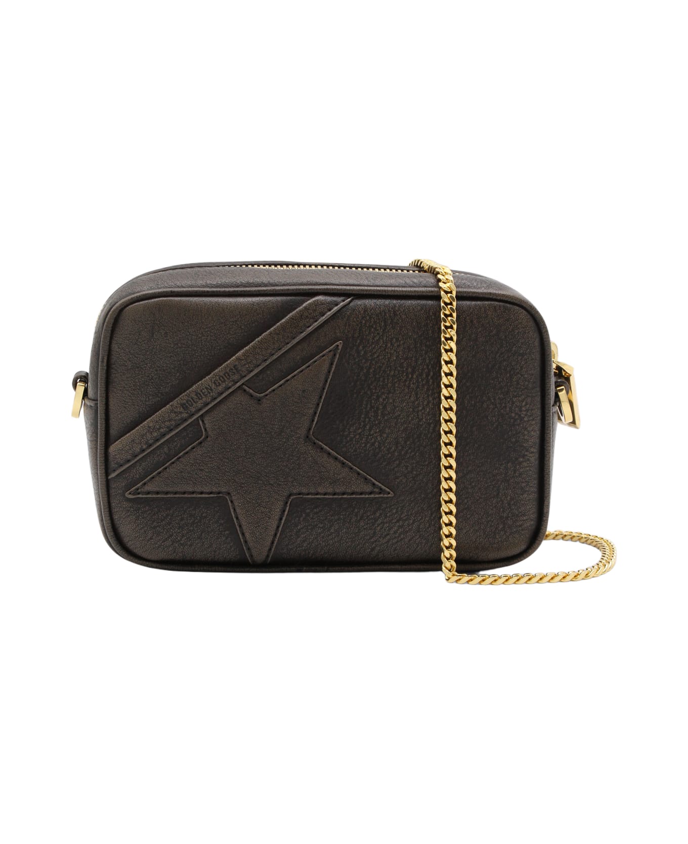 Golden Goose Dark Brown Leather Crossbody Bag - Dark Brown
