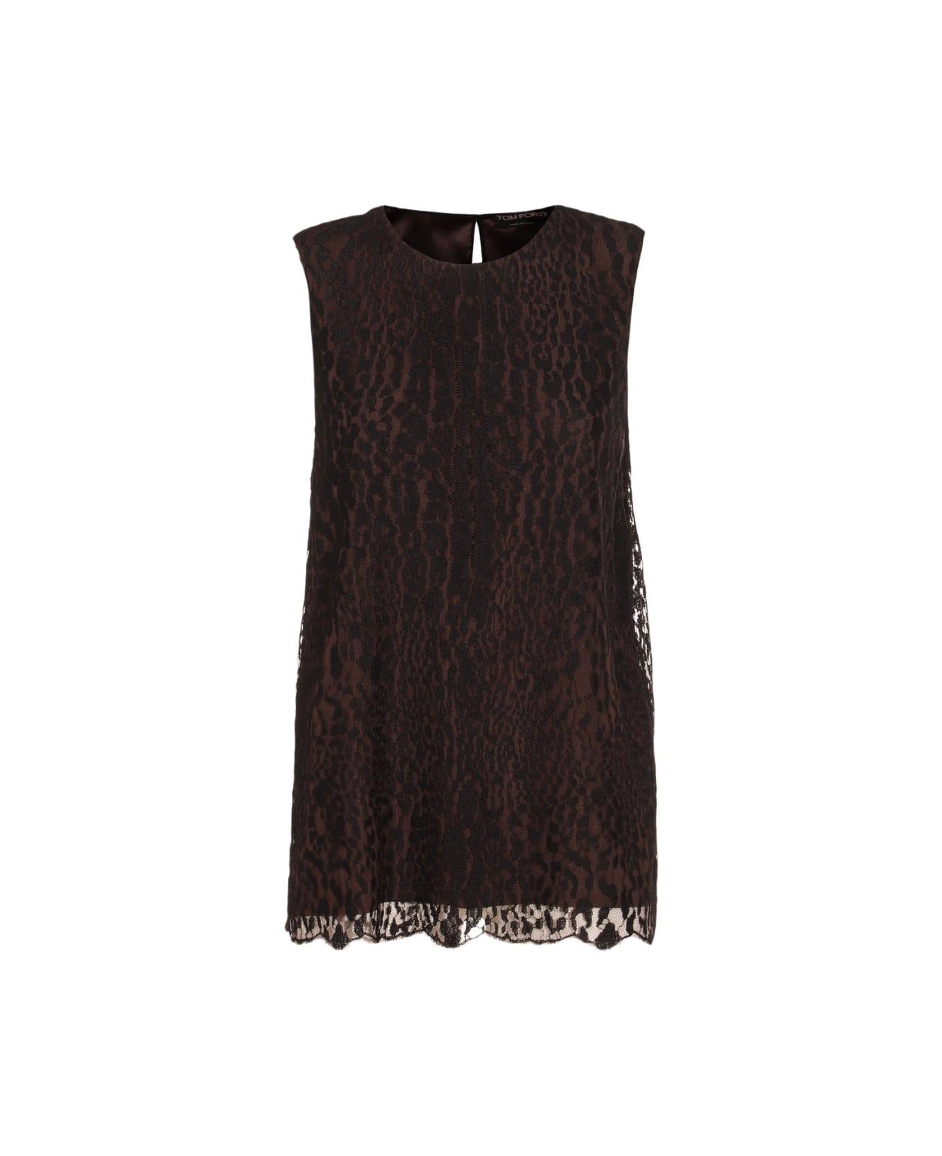 Tom Ford Black And Brown Top - BLACK/CHOCOLATE