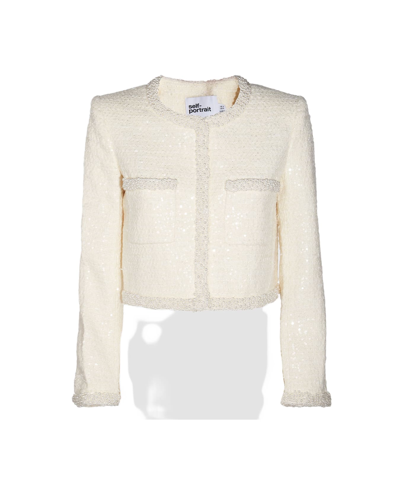 【関税&送料込】Self-Portrait Crew-Neck Jacket self-portrait Crew-neck Jacket | italist
