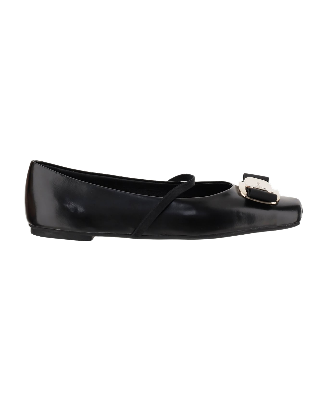 Ferragamo New Vara Plate Dancers - Black