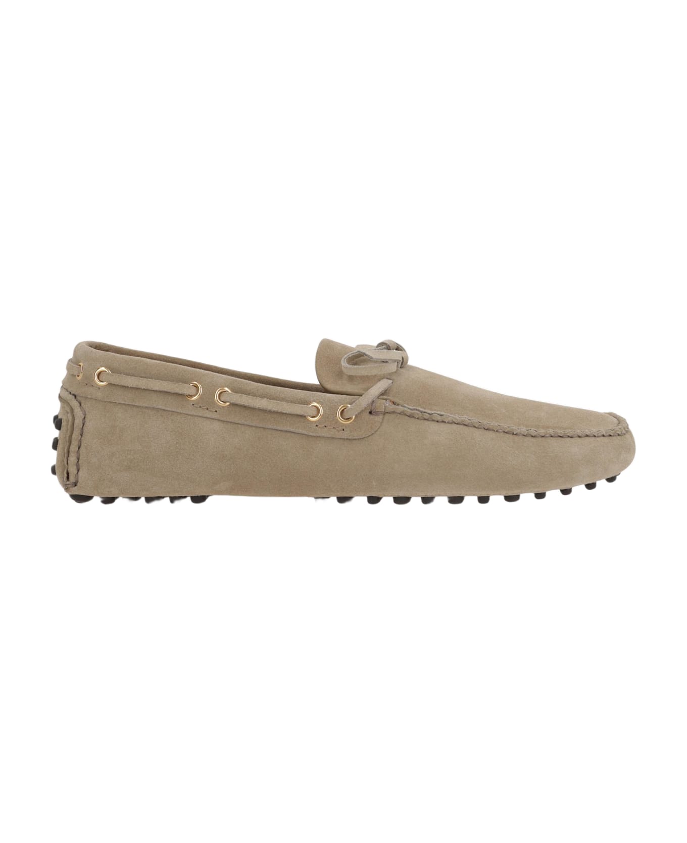 Car Shoe Suede Driving Loafers - NEUTRALS