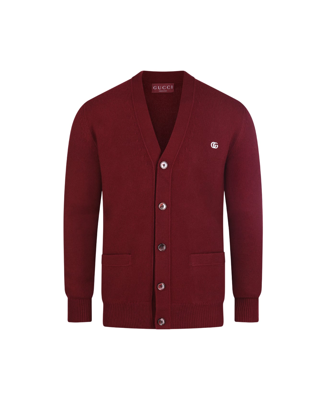 Gucci Red Wool Blend Knitwear - Red