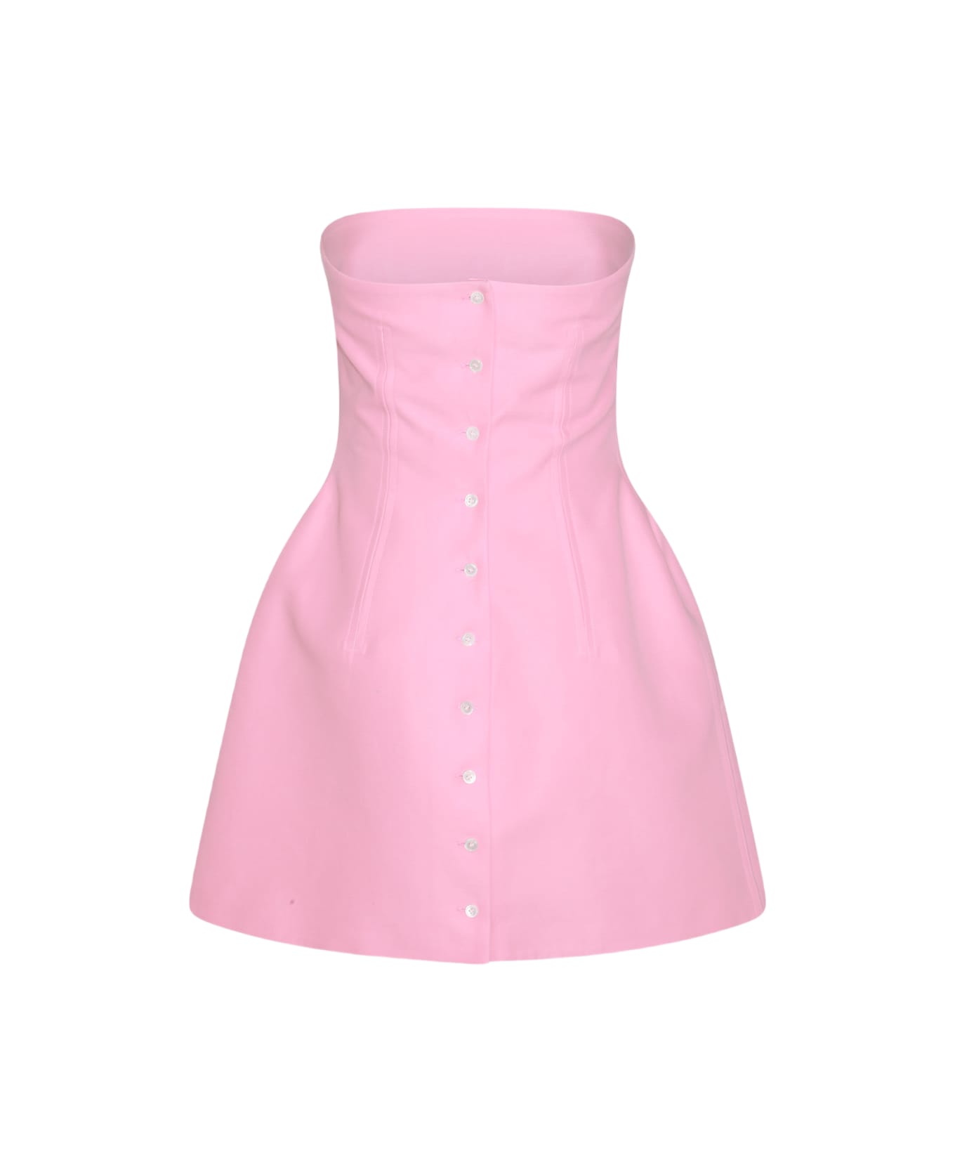 Marni Pink Cotton Mini Dress - Pink ワンピース＆ドレス