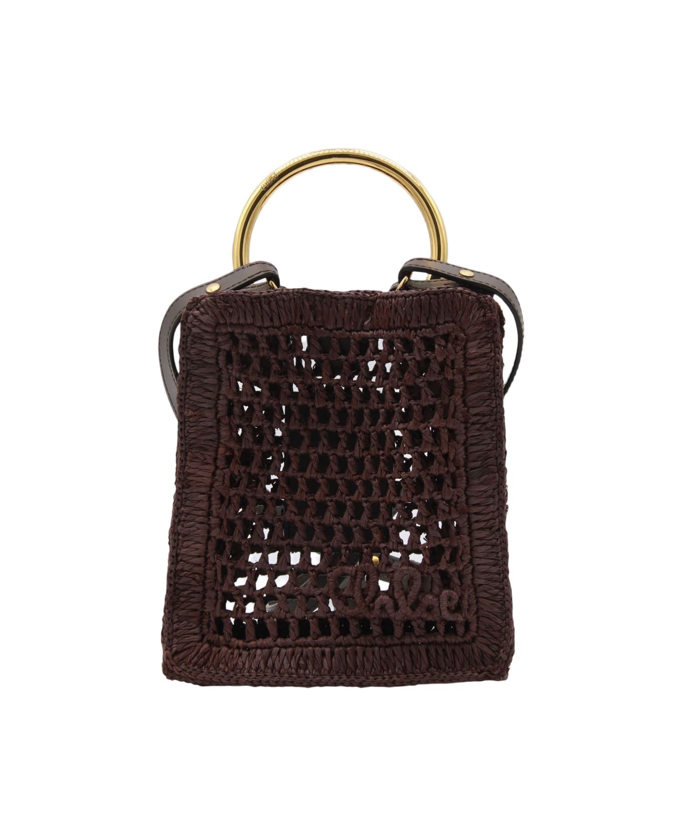 Chloé Brown Raffia Totes - Kohl Brown