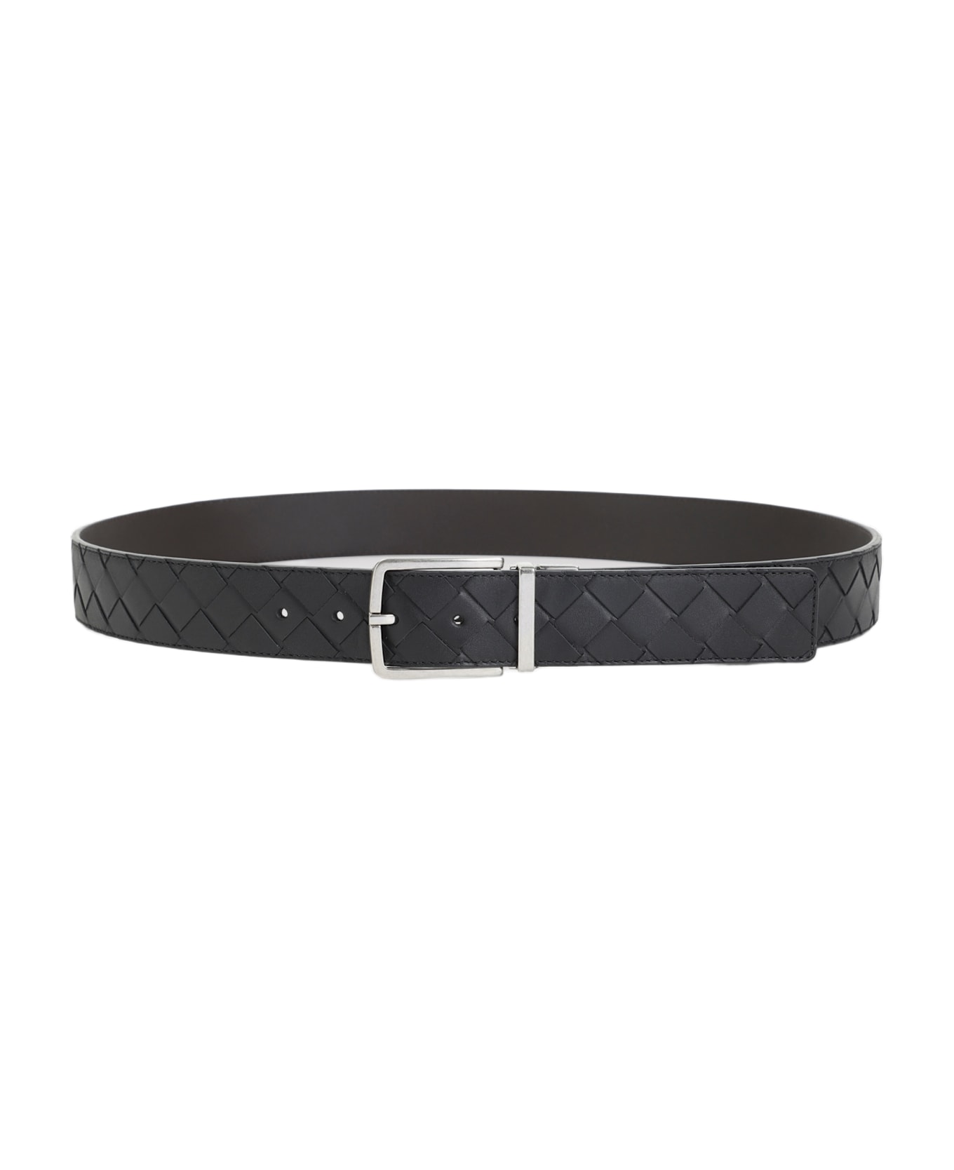 Bottega Veneta Leather Belt - Black Fondant