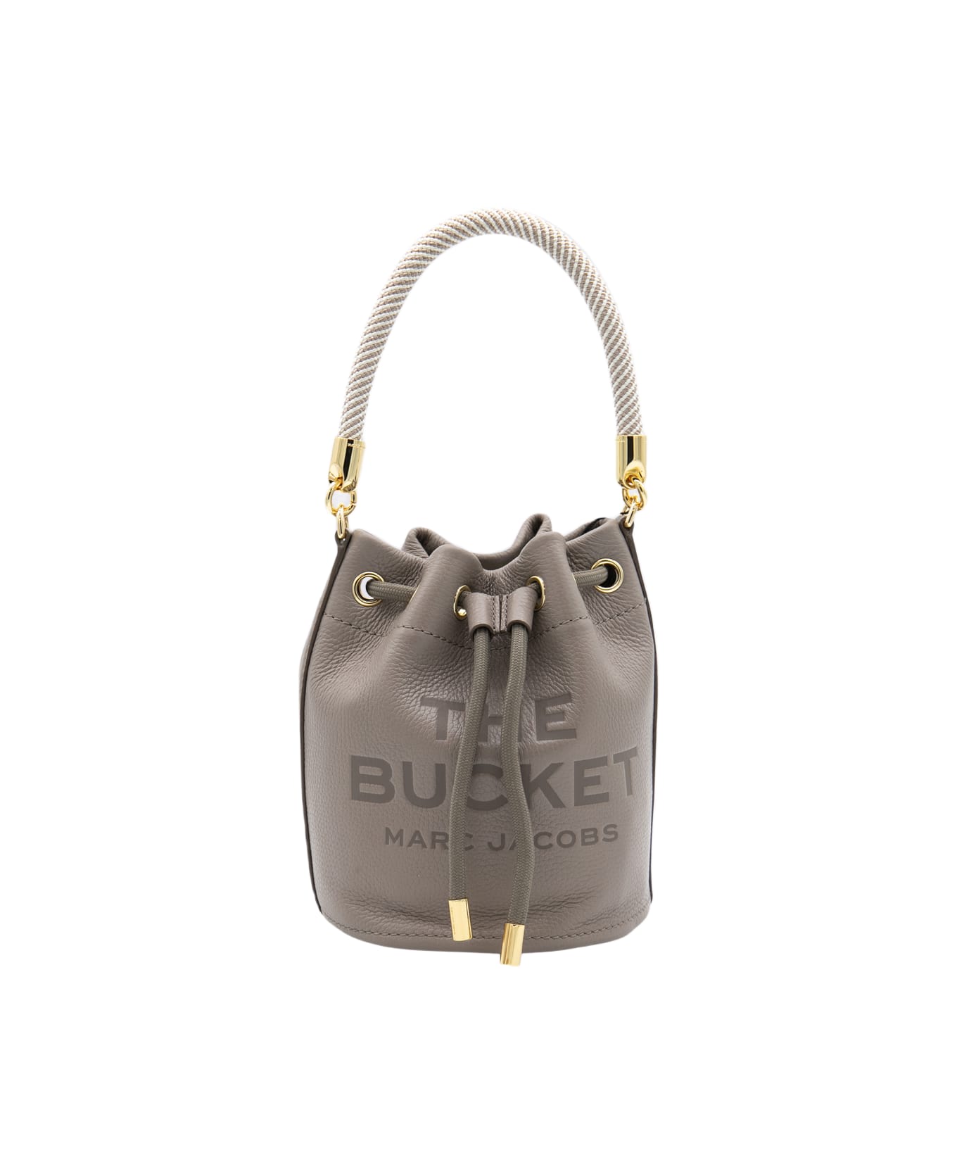 Marc Jacobs Beige Leather Bucket Bag - CEMENT