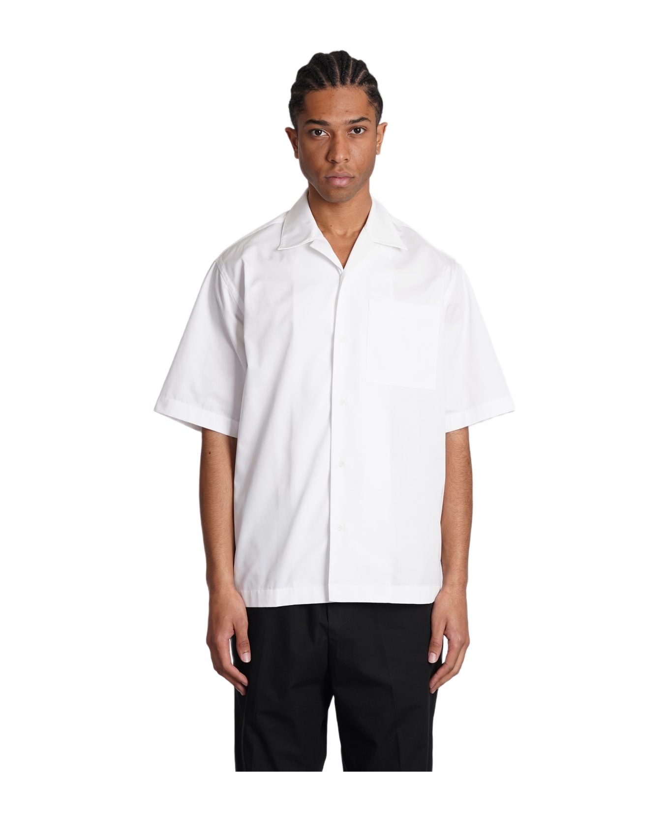OAMC Shirt In White Polyester - white