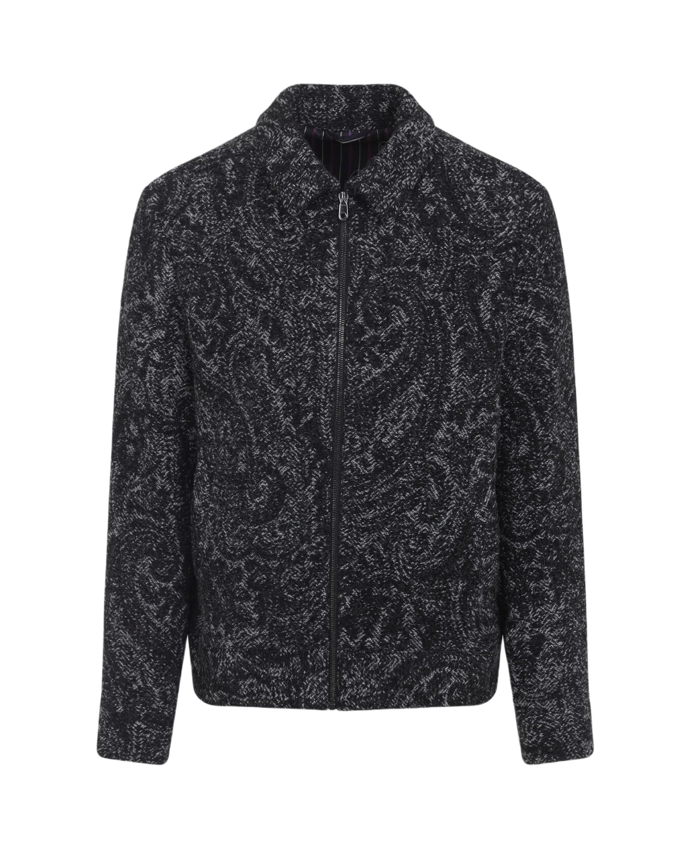 Etro Shirt Collar Bomber Jacket - F.do Grigio