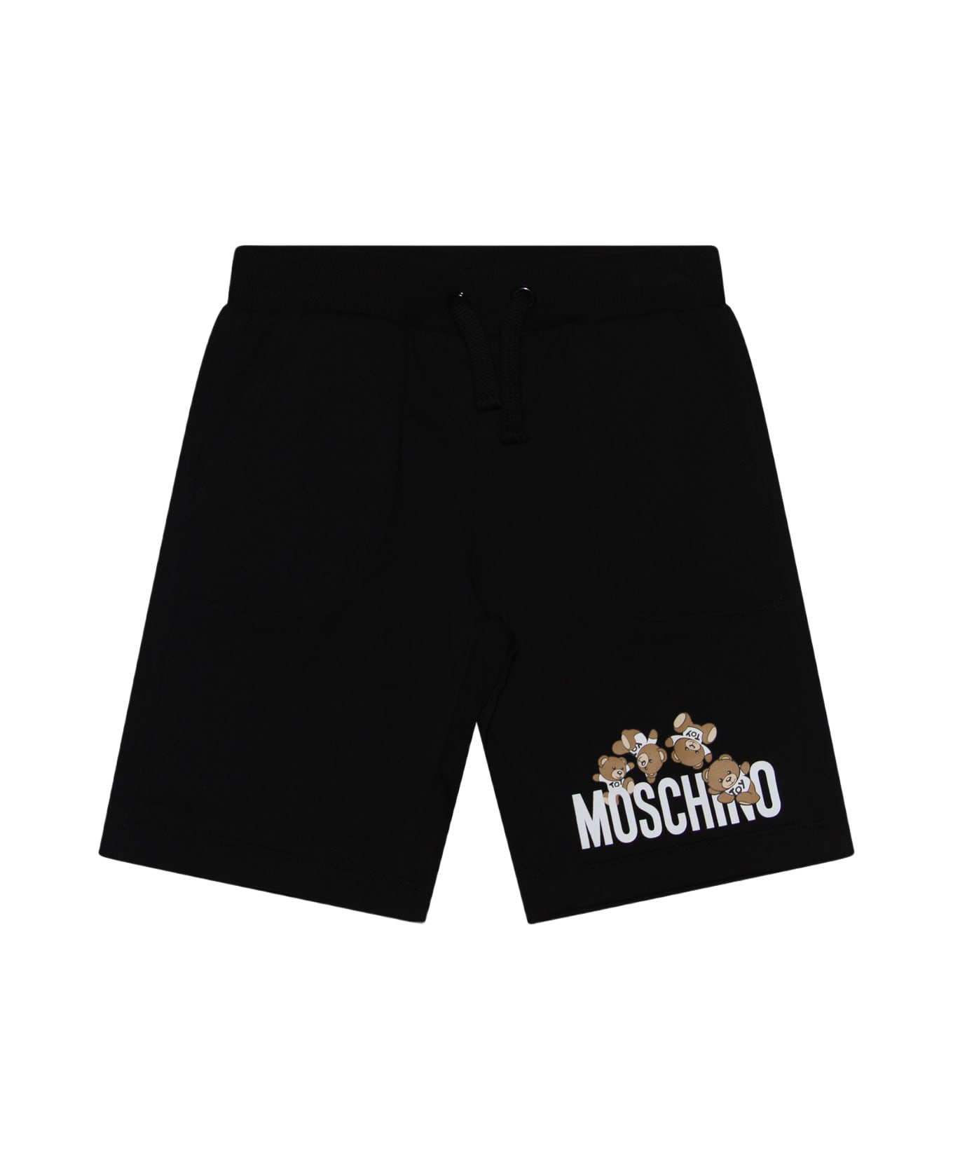 Moschino Black Cotton Shorts - Nero