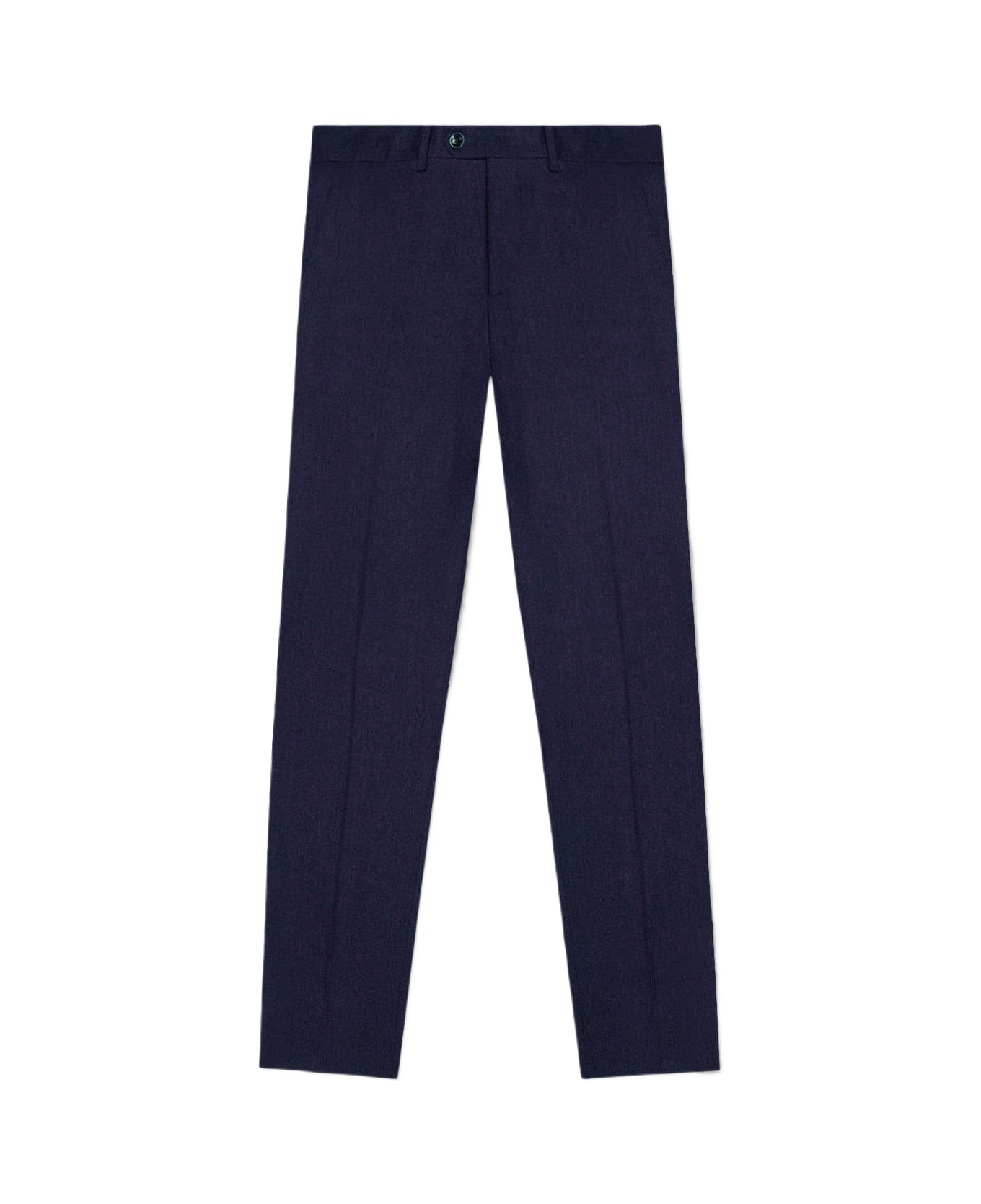 Larusmiani Velvet Trousers Howard Pants - Navy