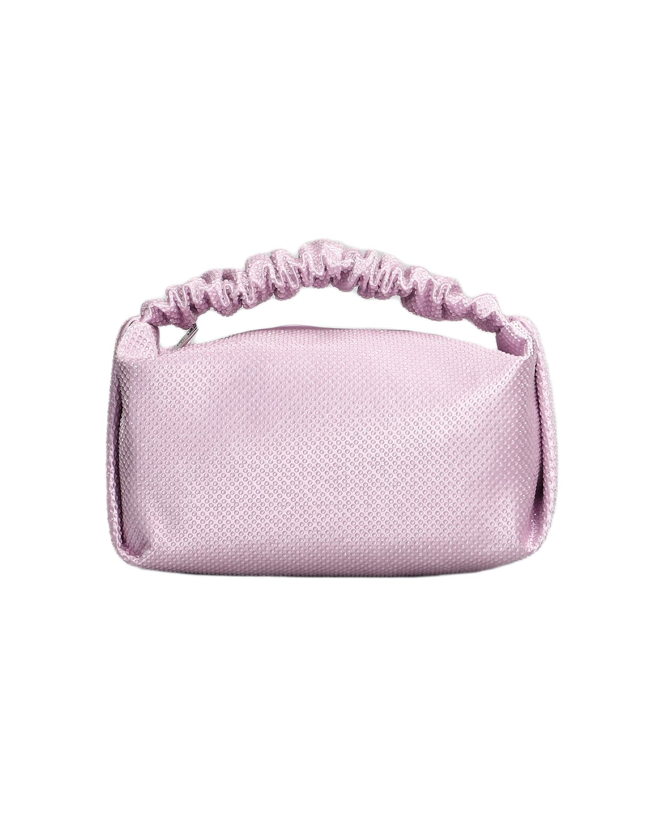 Alexander Wang Scrunchie Mini Hand Bag In Rose-pink Satin - rose-pink