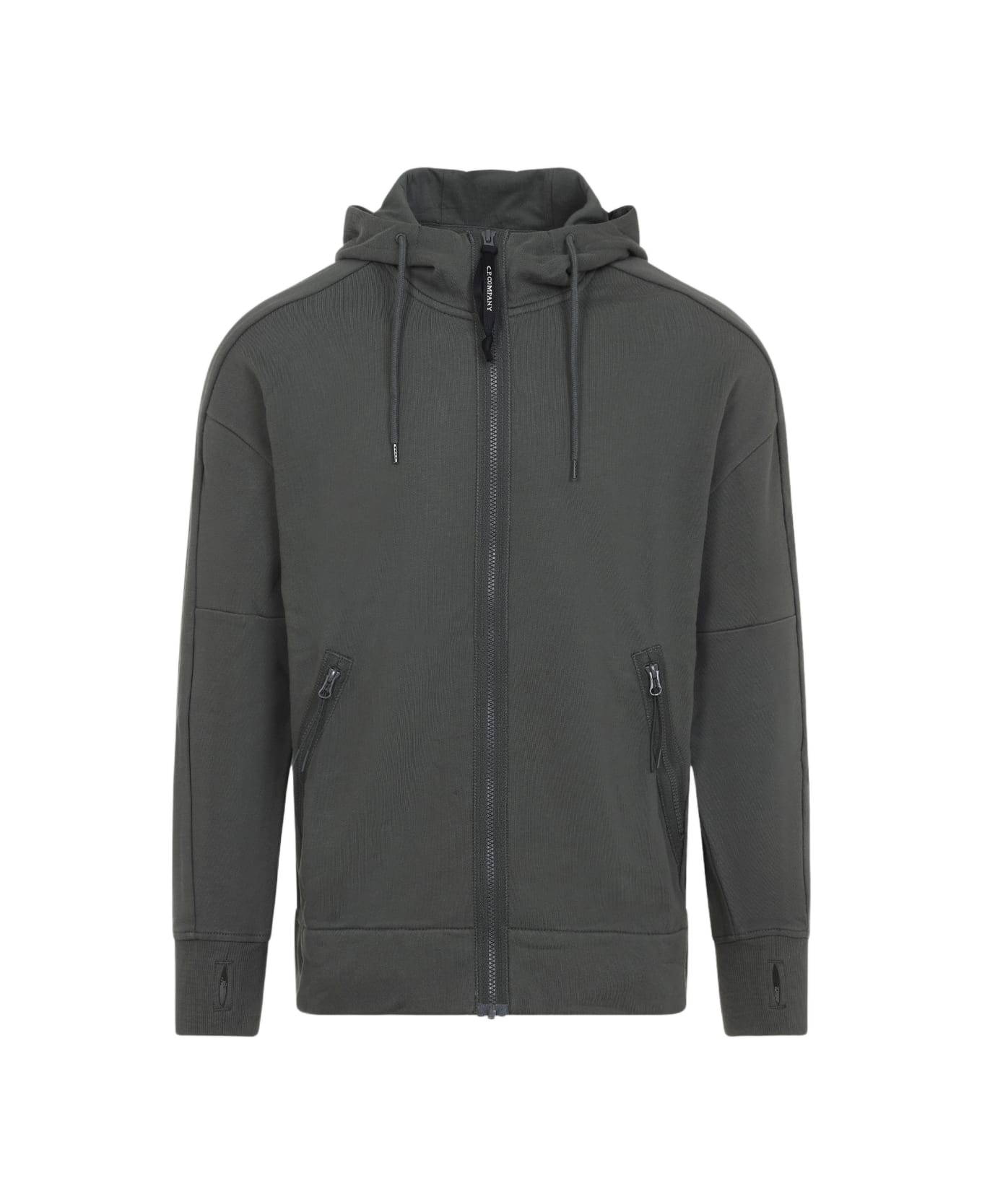 C.P. Company Open Hoodie - Gunmetal