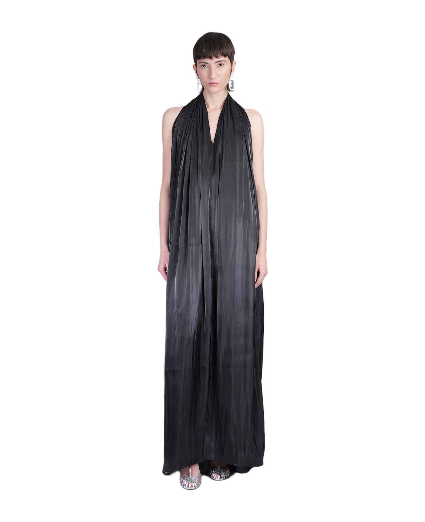 Rhea Costa Gigi Dress Long Dress In Black Polyester - black