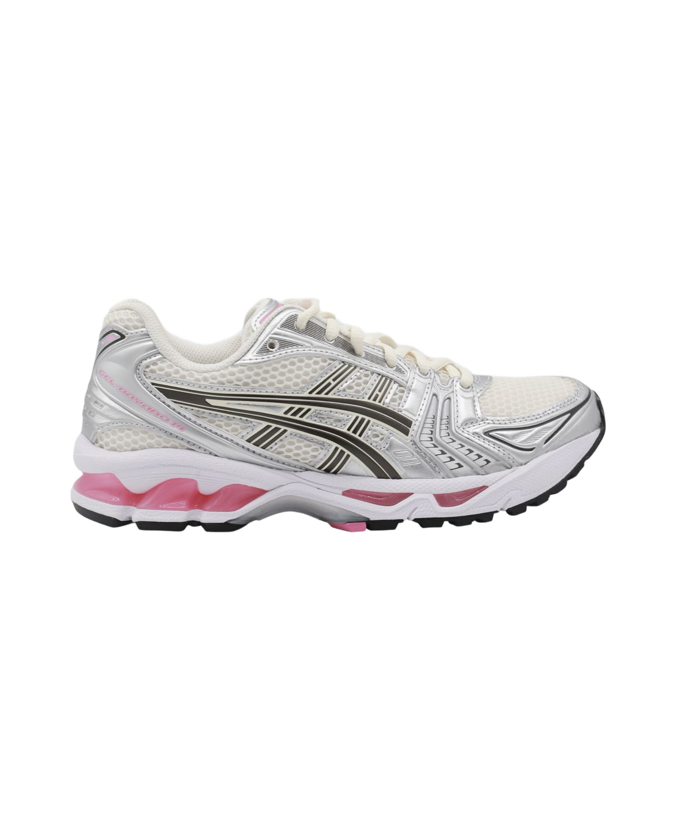 Asics White And Pink Sneakers - White