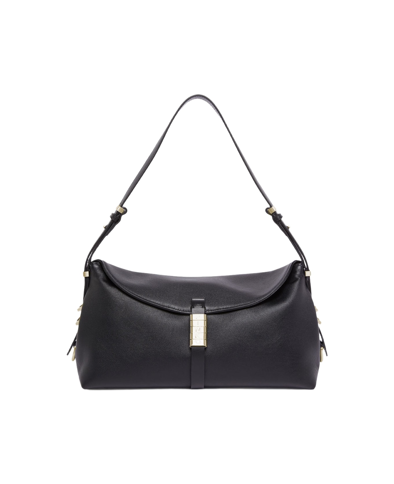 Pinko Saddle Bag Baguette Shoulder Bag - Black