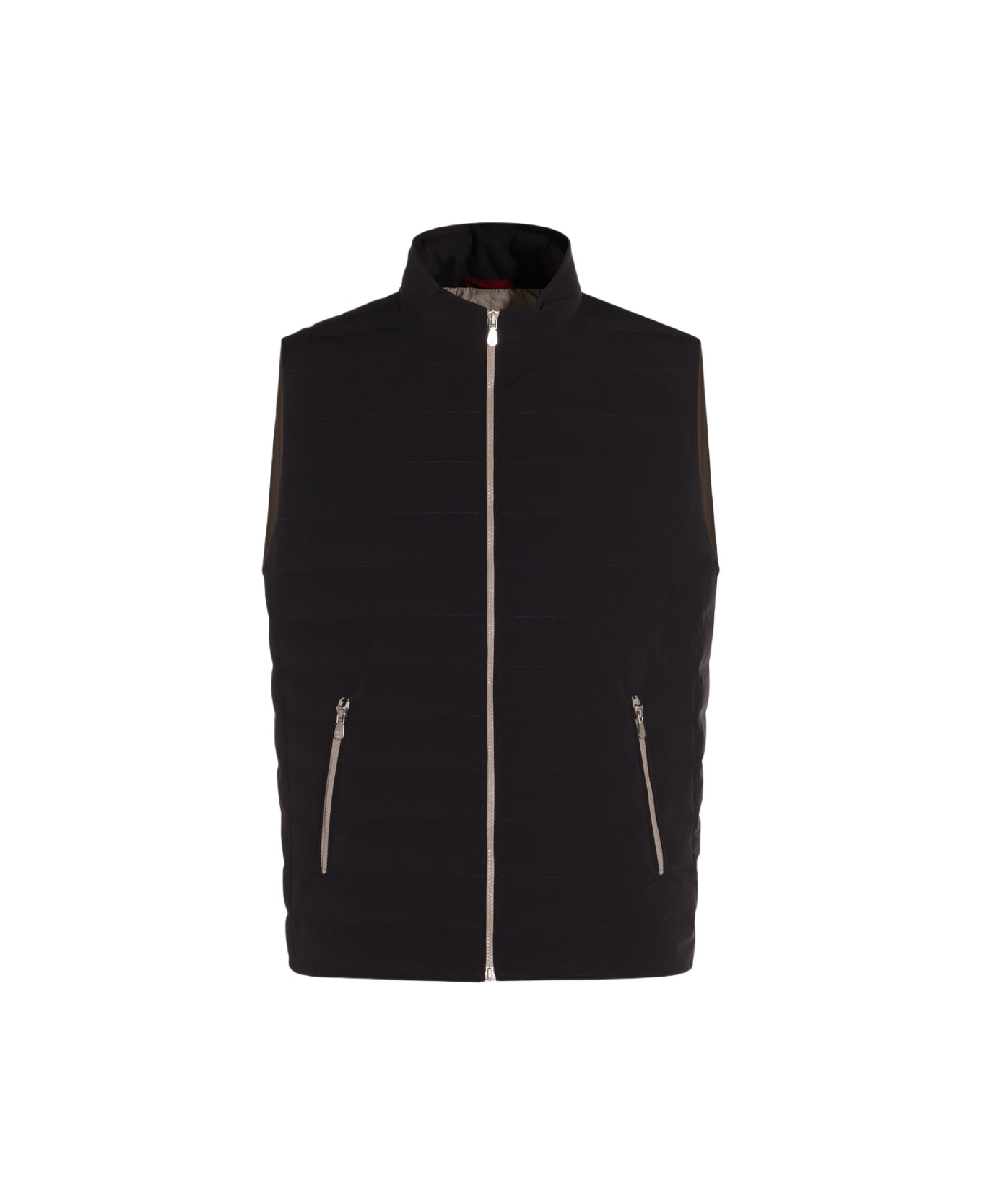 Brunello Cucinelli Navy Down Jacket - Blue
