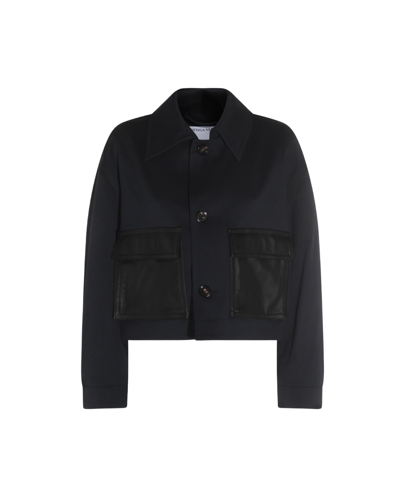 Bottega Veneta Blue Cotton Casual Jacket - Blue