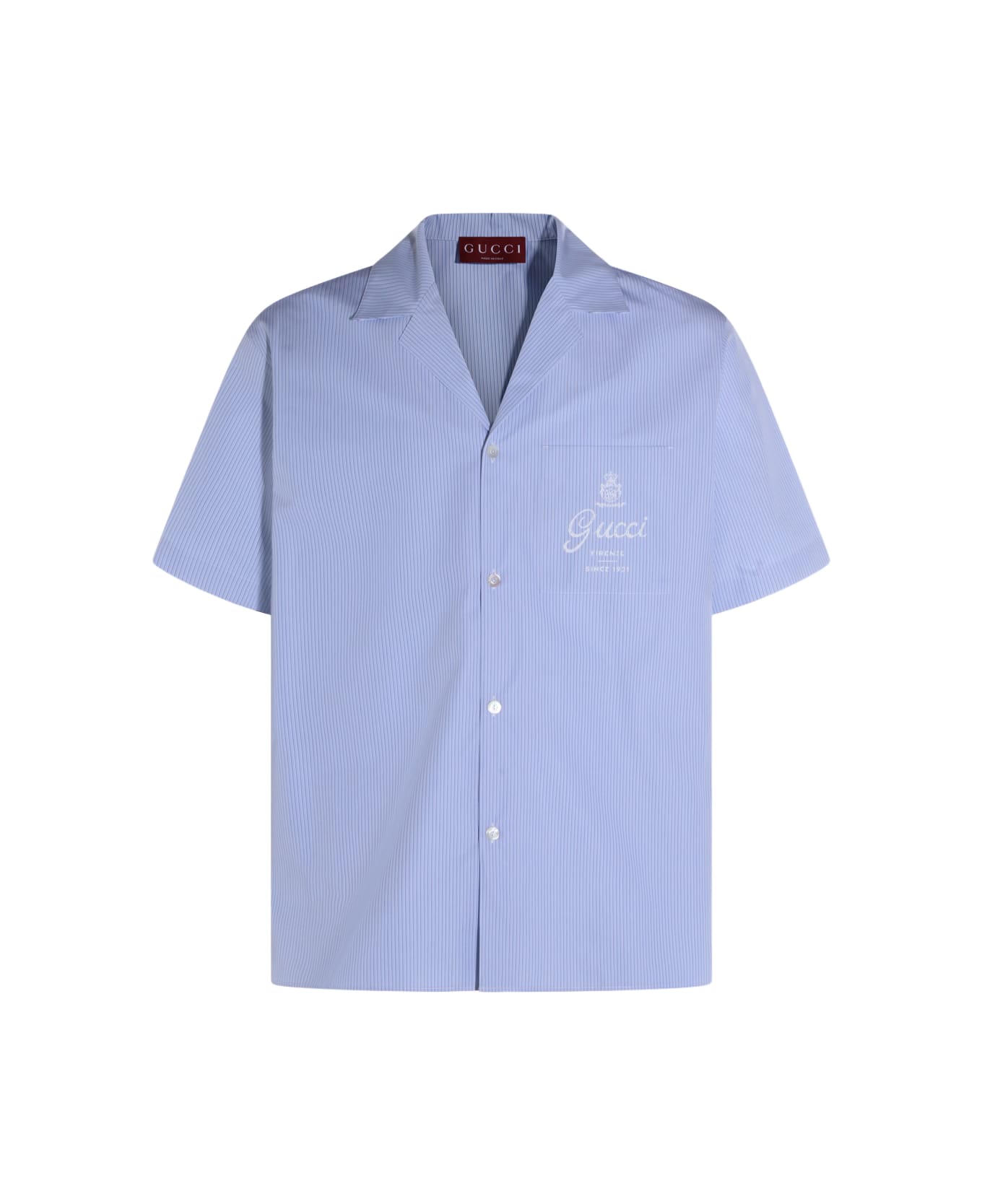 Gucci Light Blue Cotton Shirt - Blue