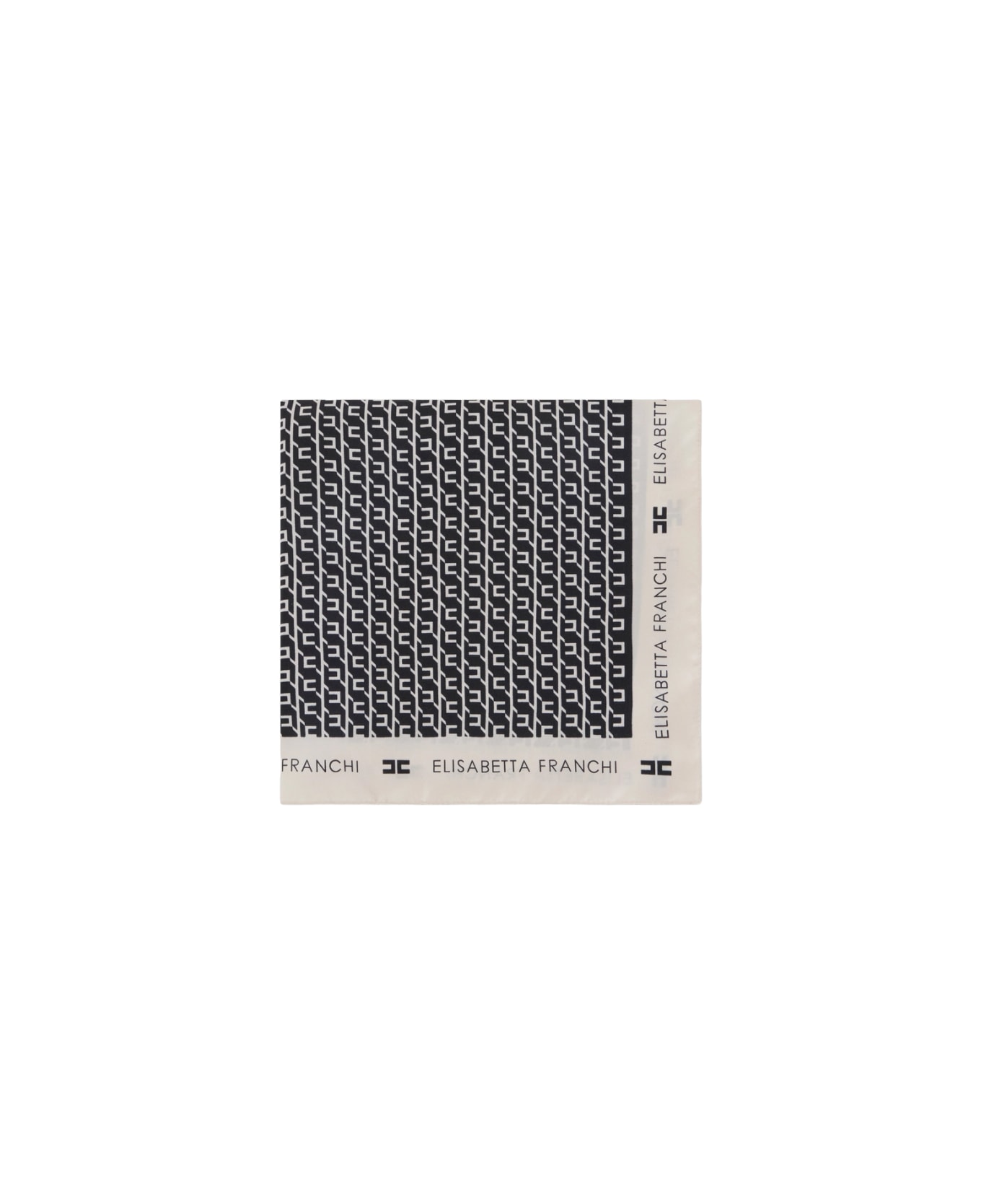 Elisabetta Franchi Foulard - Nero/Latte