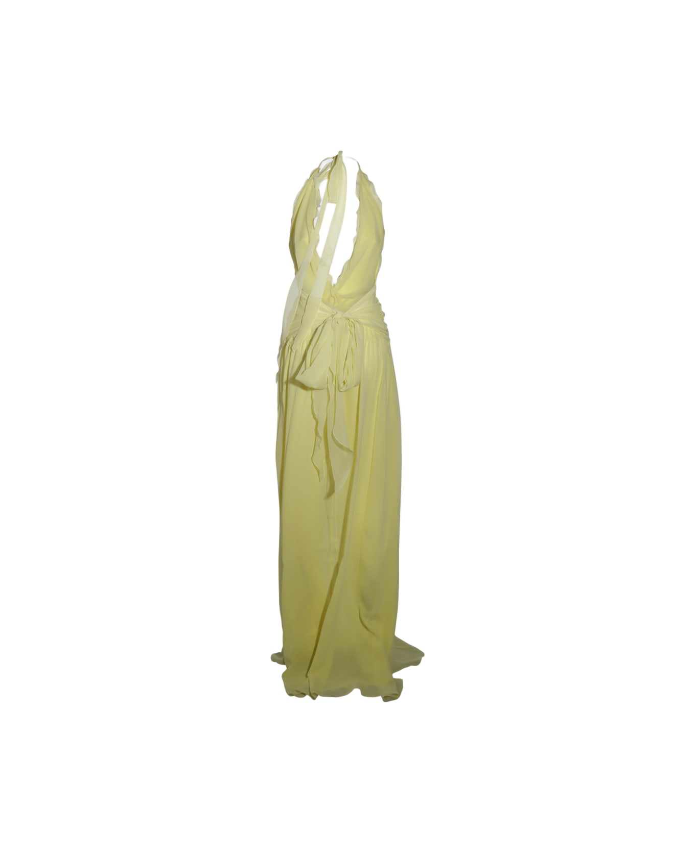 Blumarine Yellow Silk Dress - YELLOW