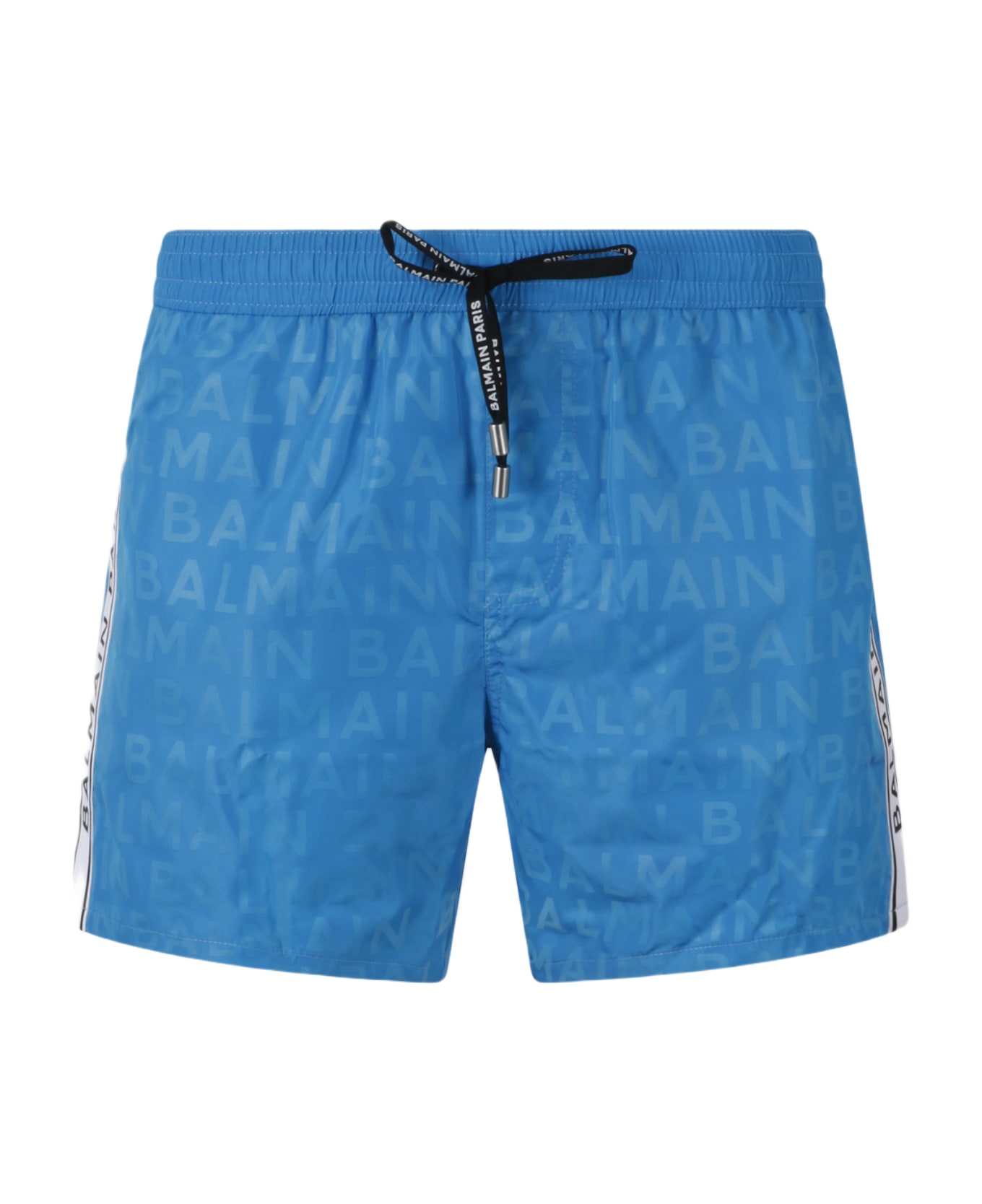 Balmain Logo Swim Shorts - Blue