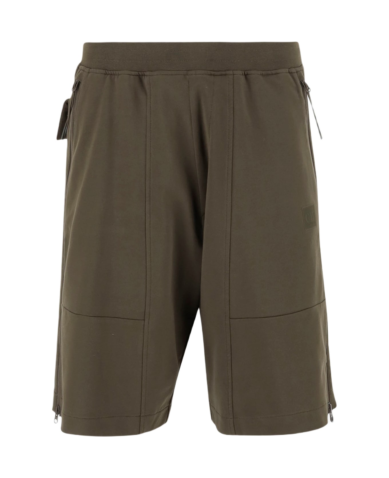 C.P. Company Stretch Cotton Short Pants - Green