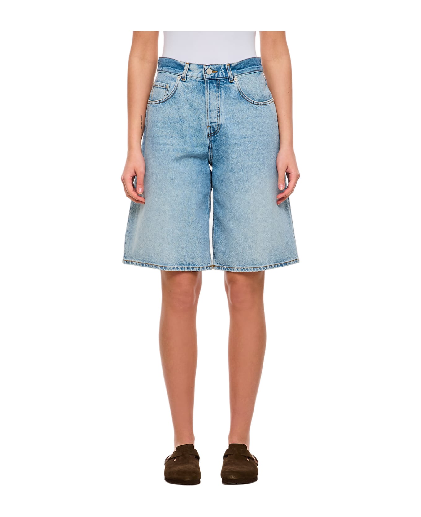 Haikure Becky Denim Shorts - Blue