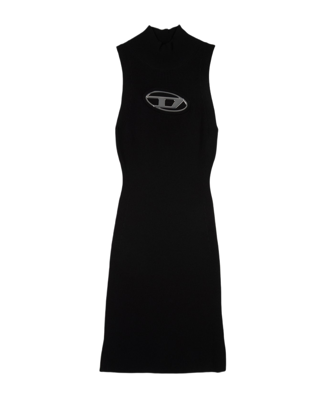 Diesel M-onerva Black rib-knitted turtleneck dress- M Onerva - Nero