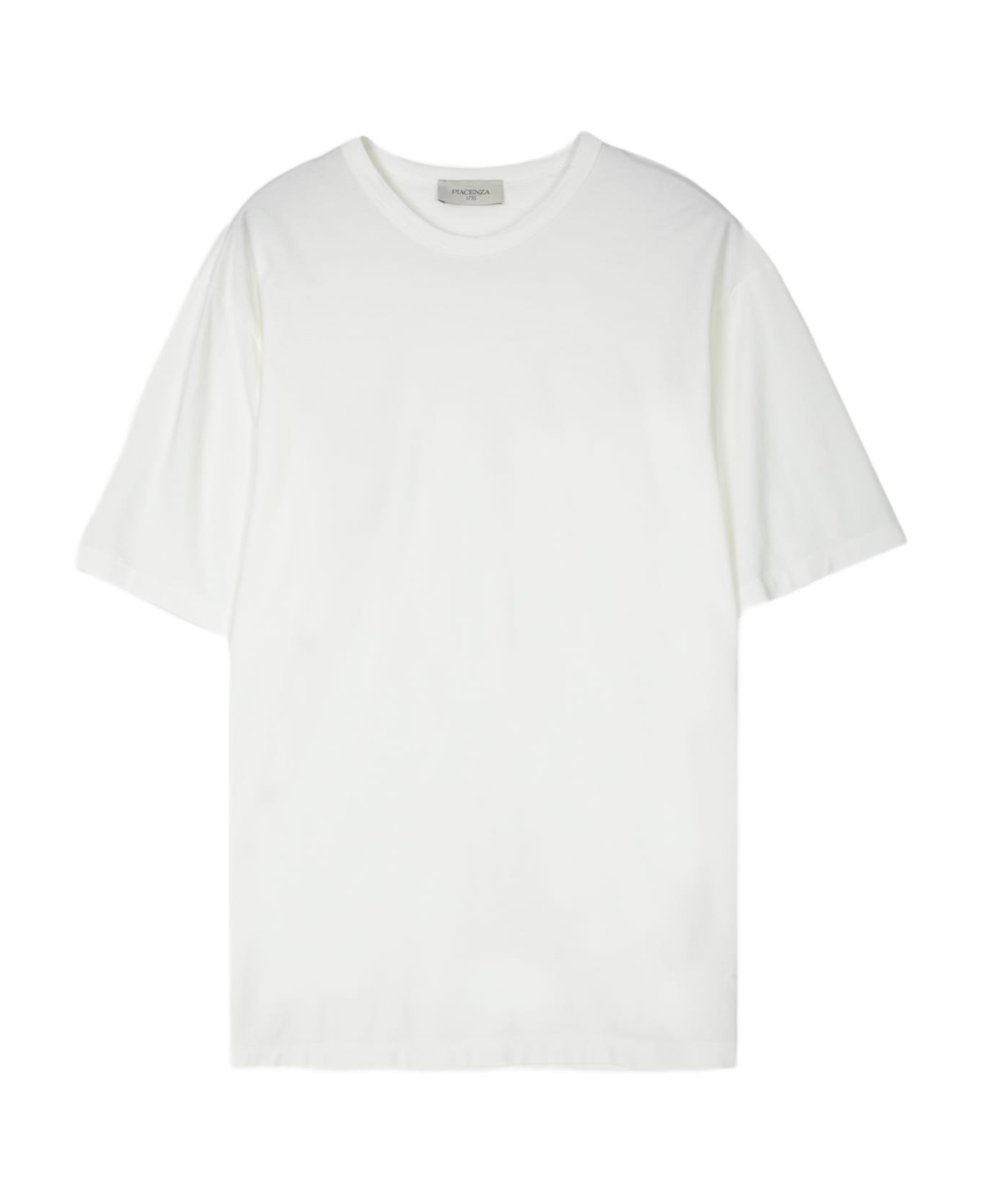 Piacenza Cashmere T-shirt White lightweight cotton t-shirt - Bianco