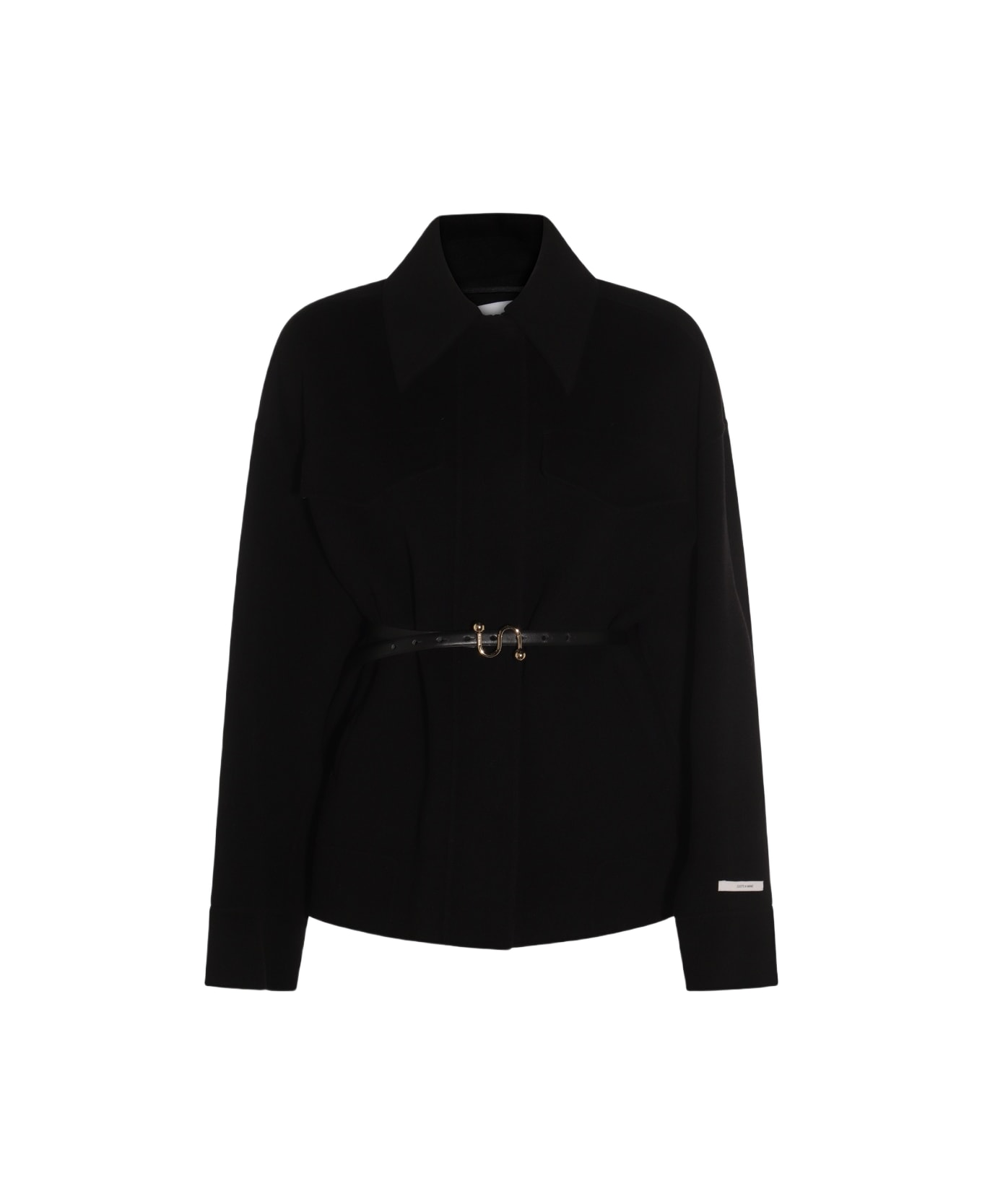 SportMax Black Cantore Coat - Black