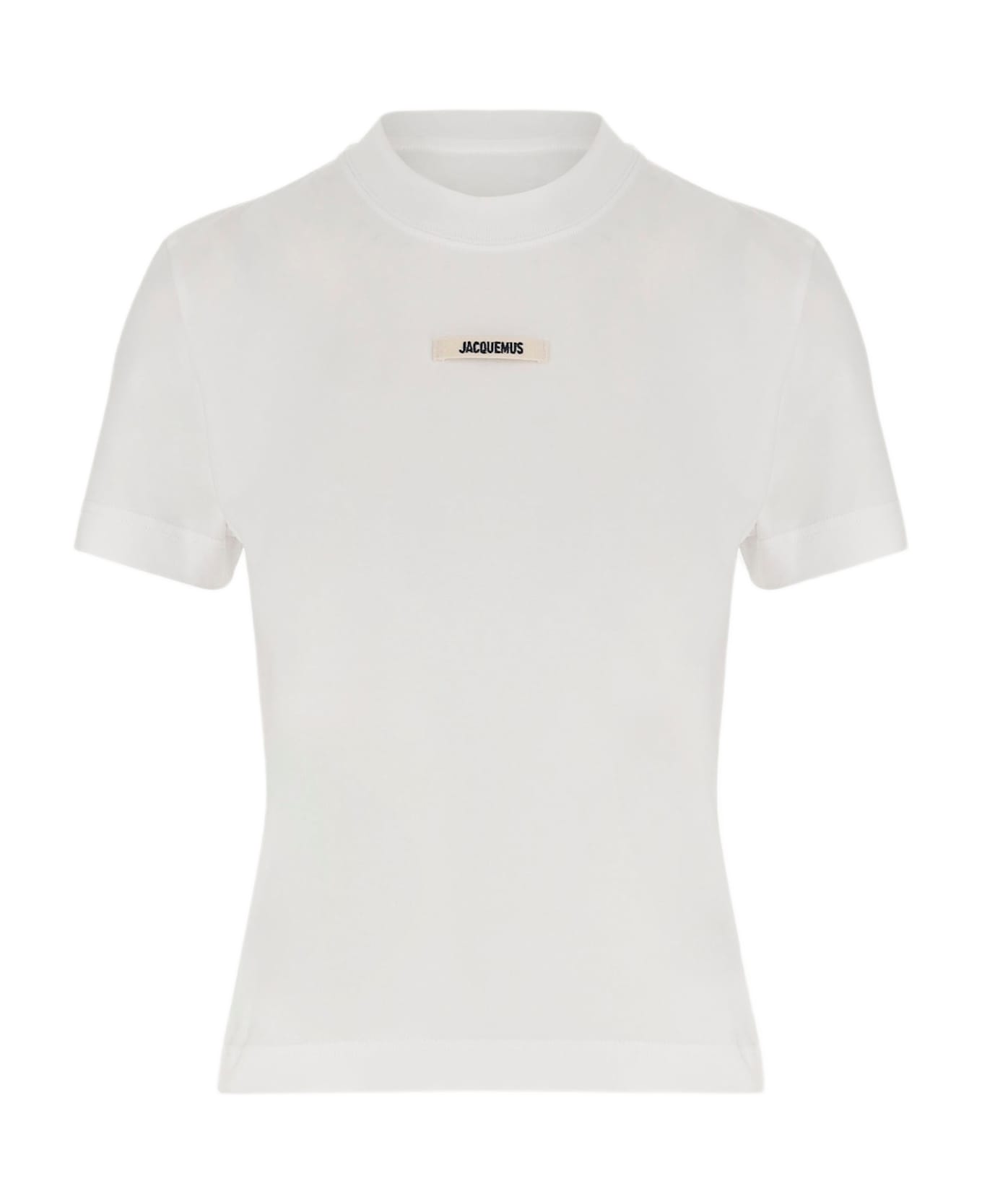 Jacquemus Le T-shirt Grosgrain - White