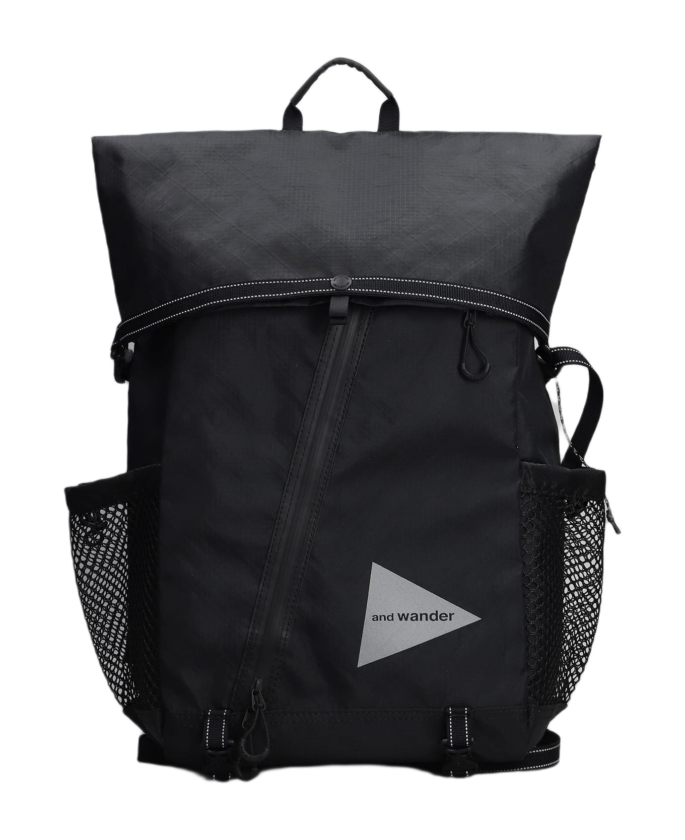 And Wander Backpack In Black Polyester - black
