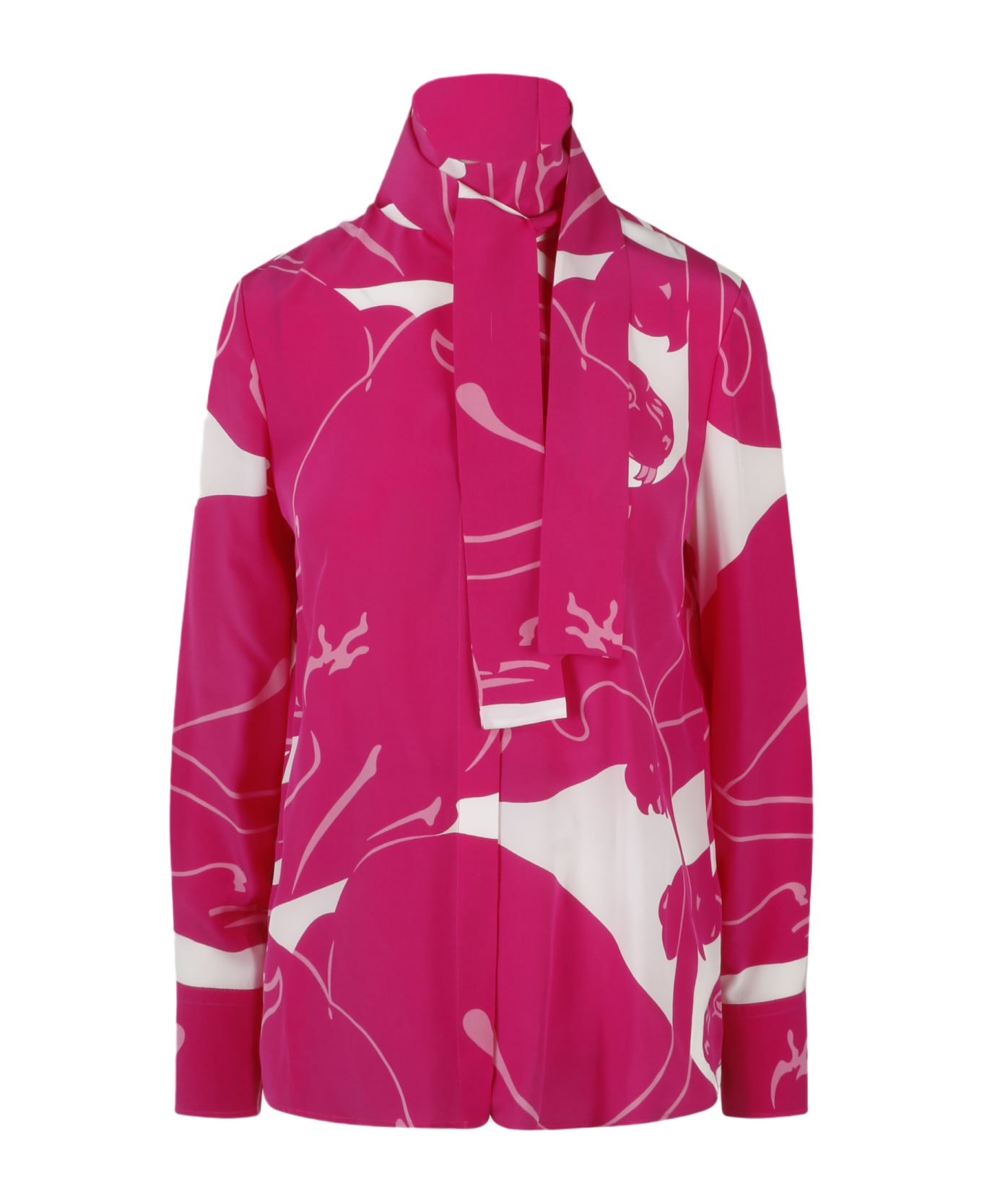 Valentino Garavani 'panther' Blouse - Pink & Purple
