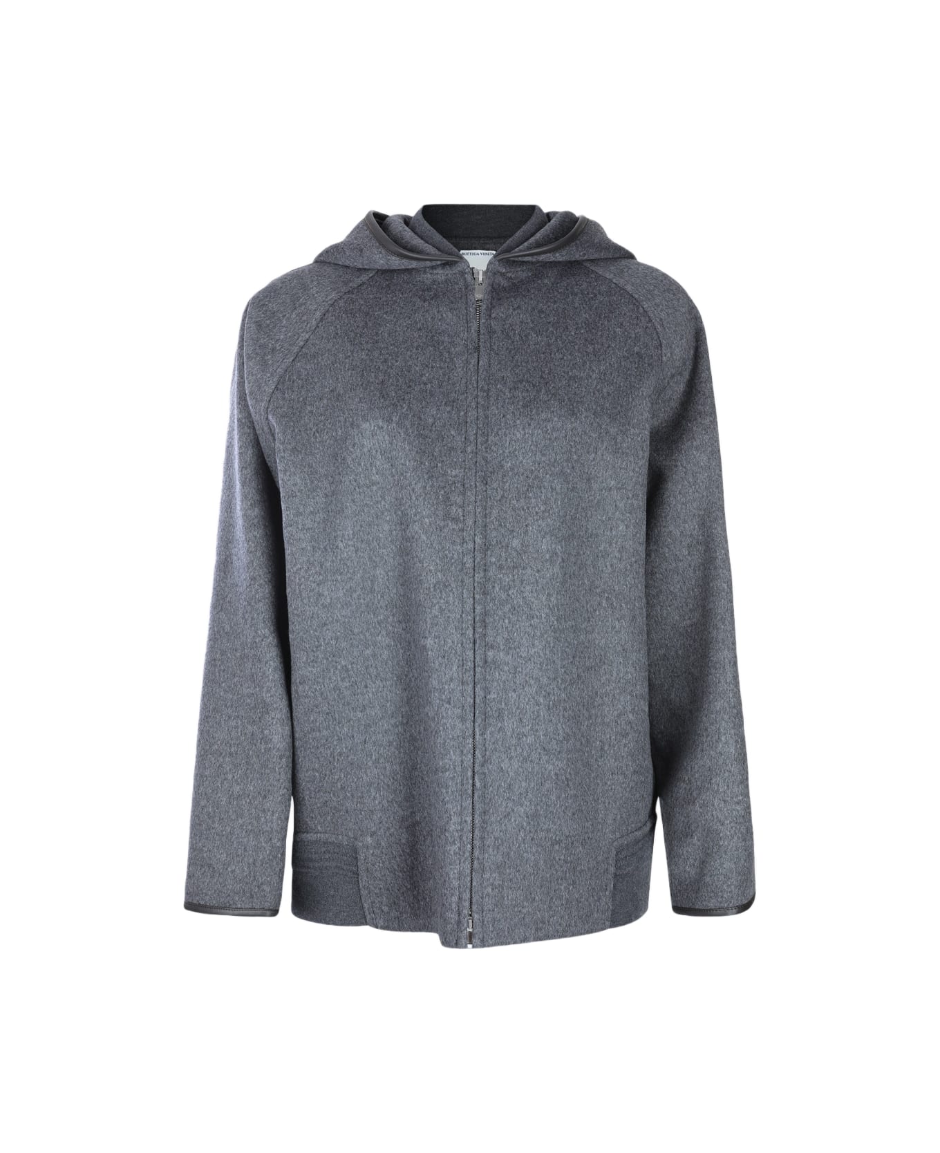 Bottega Veneta Grey Wool Shirt - CHARCOAL MELANGE