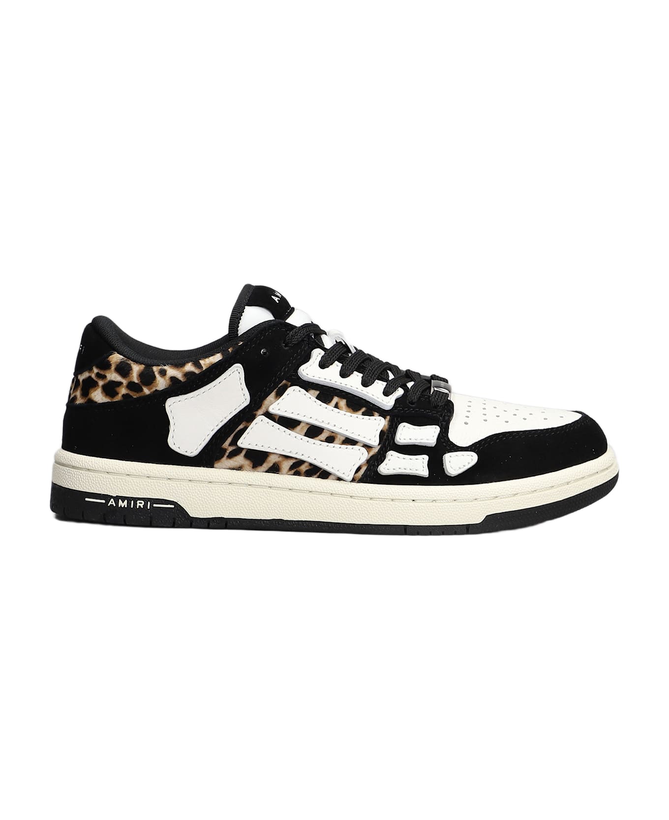 アミリ Leopard Skel トップス ロー B/ホワイト スニーカー 0400021718256_BURGUNDY?wid=600