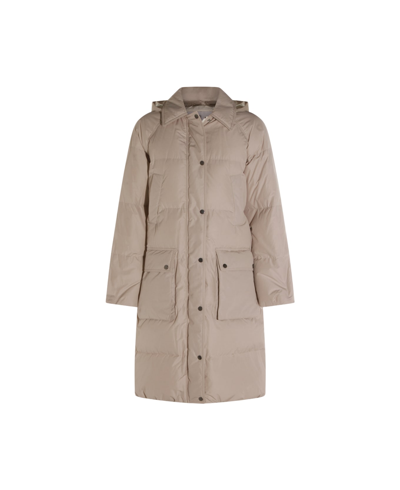 Brunello Cucinelli Beige Down Jacket - DOVE GREY