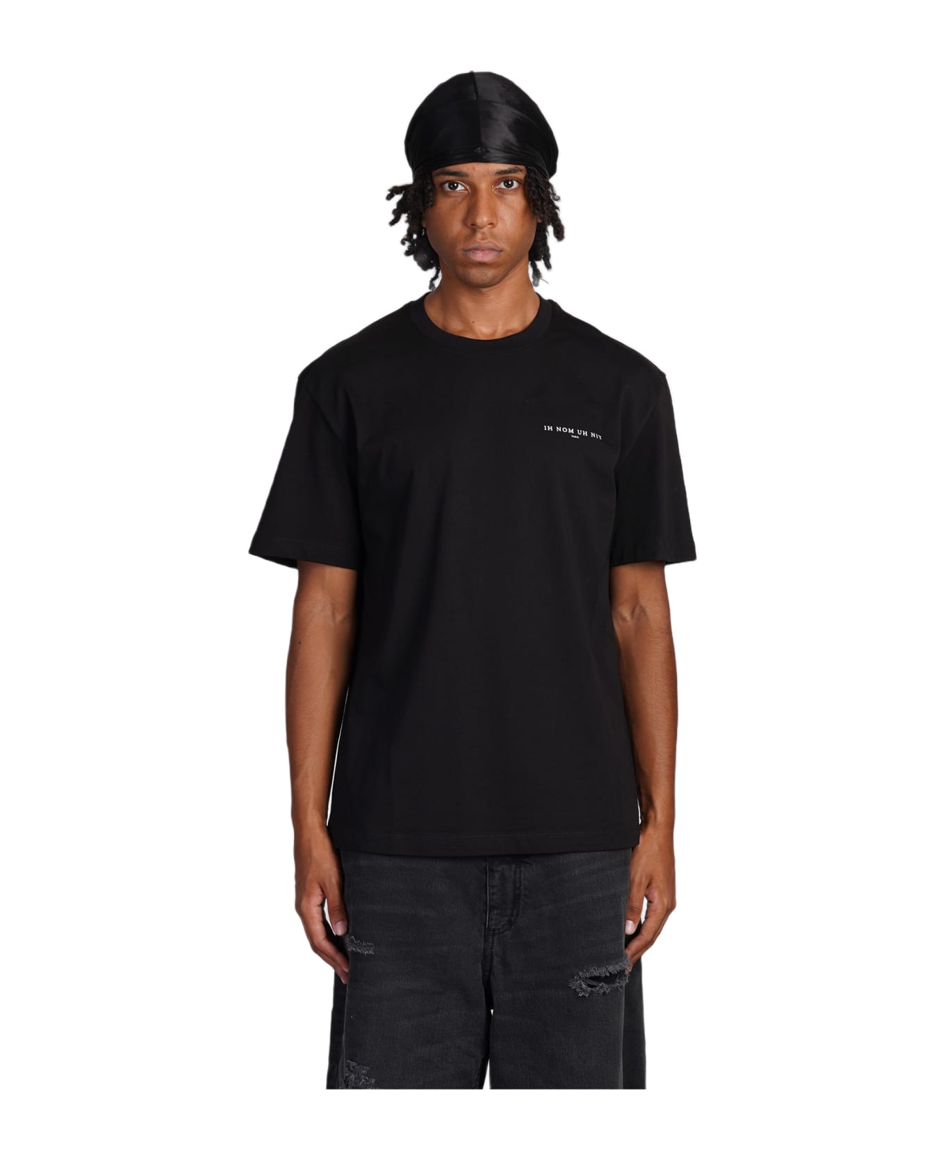ih nom uh nit T-shirt In Black Cotton - black