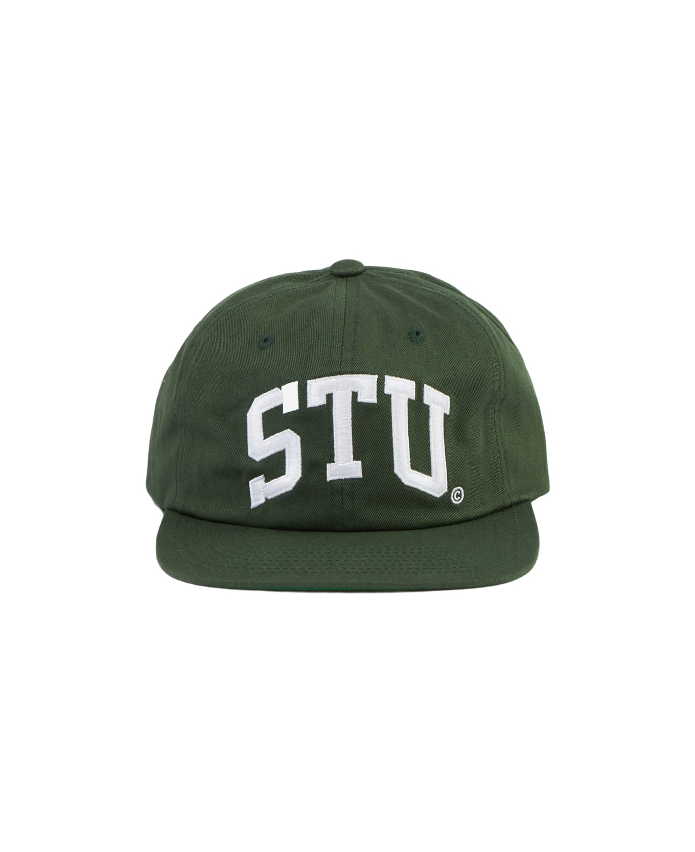 Stussy Stu Arch Strapback Hats - green