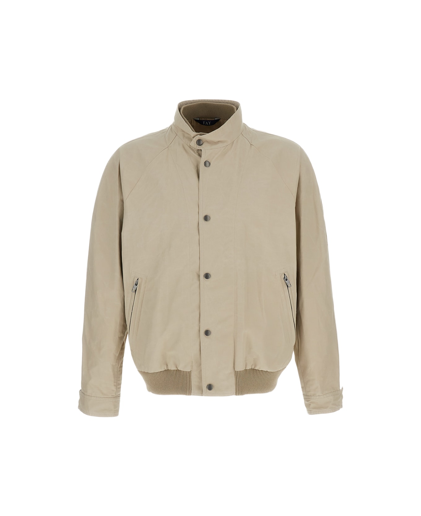 Fay Gentleman Racing Bomber Db Front - Beige