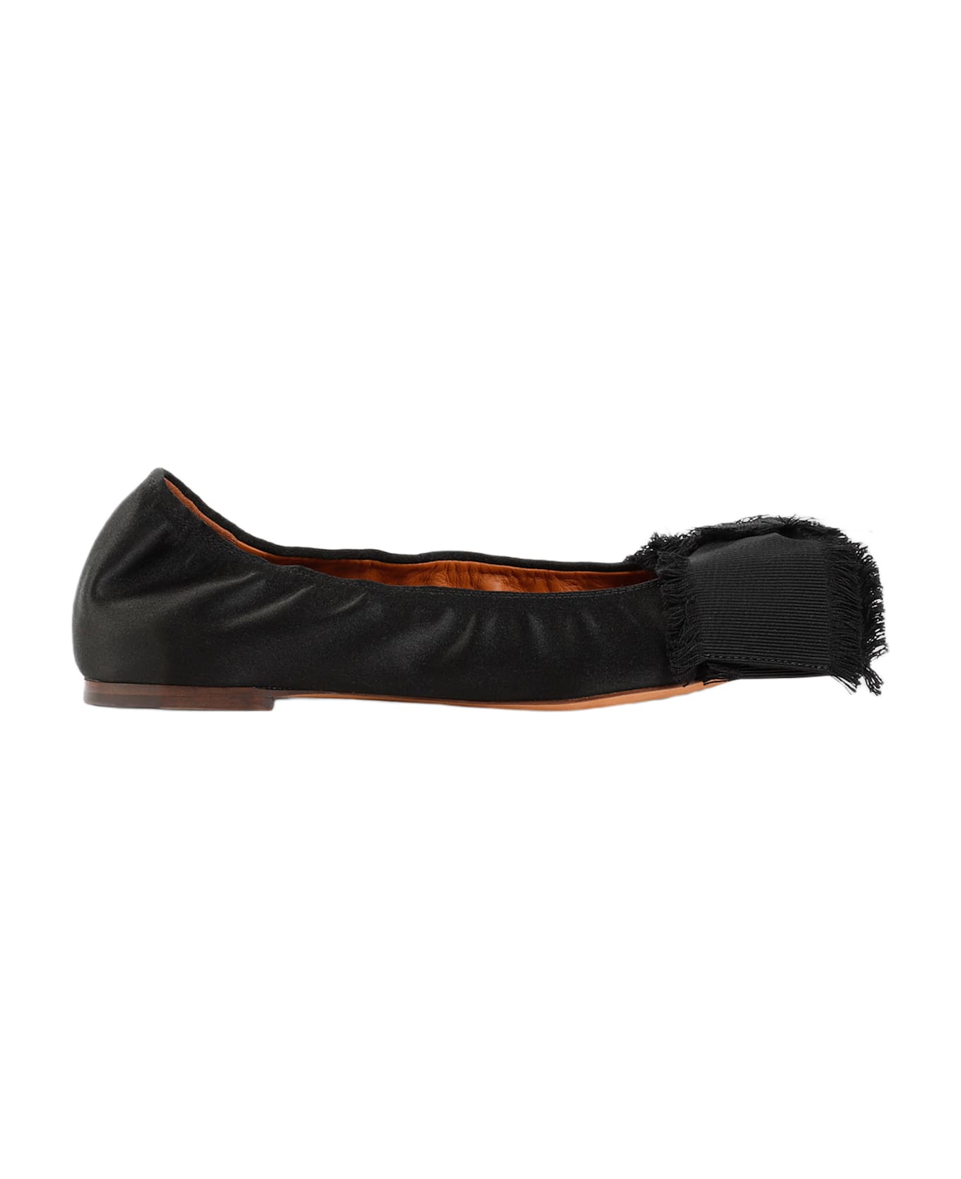 Lanvin Bow Detailed Ballet Flats - Black